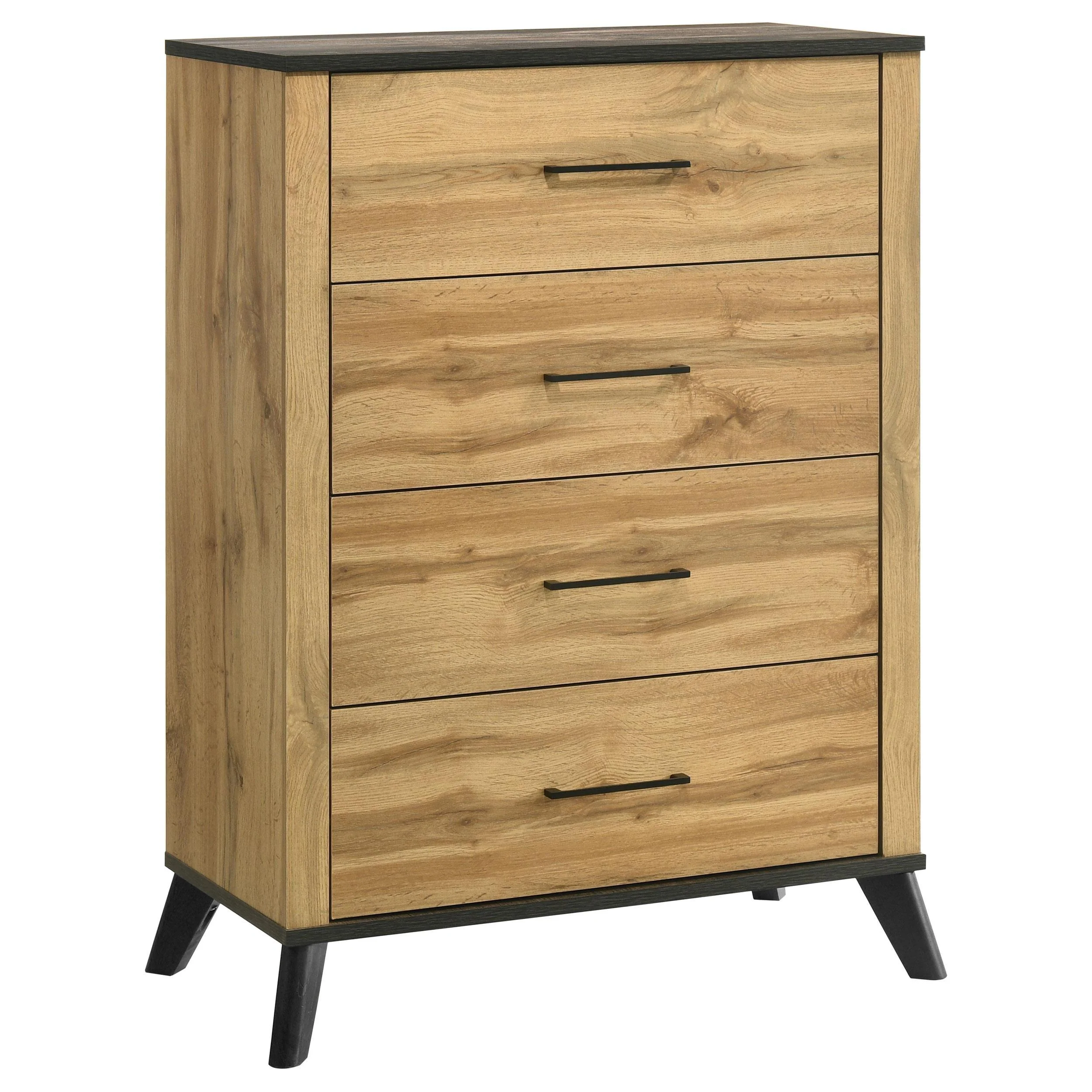 Kaywood 4-drawer Bedroom Chest of Drawers Natural Pine - Image 4