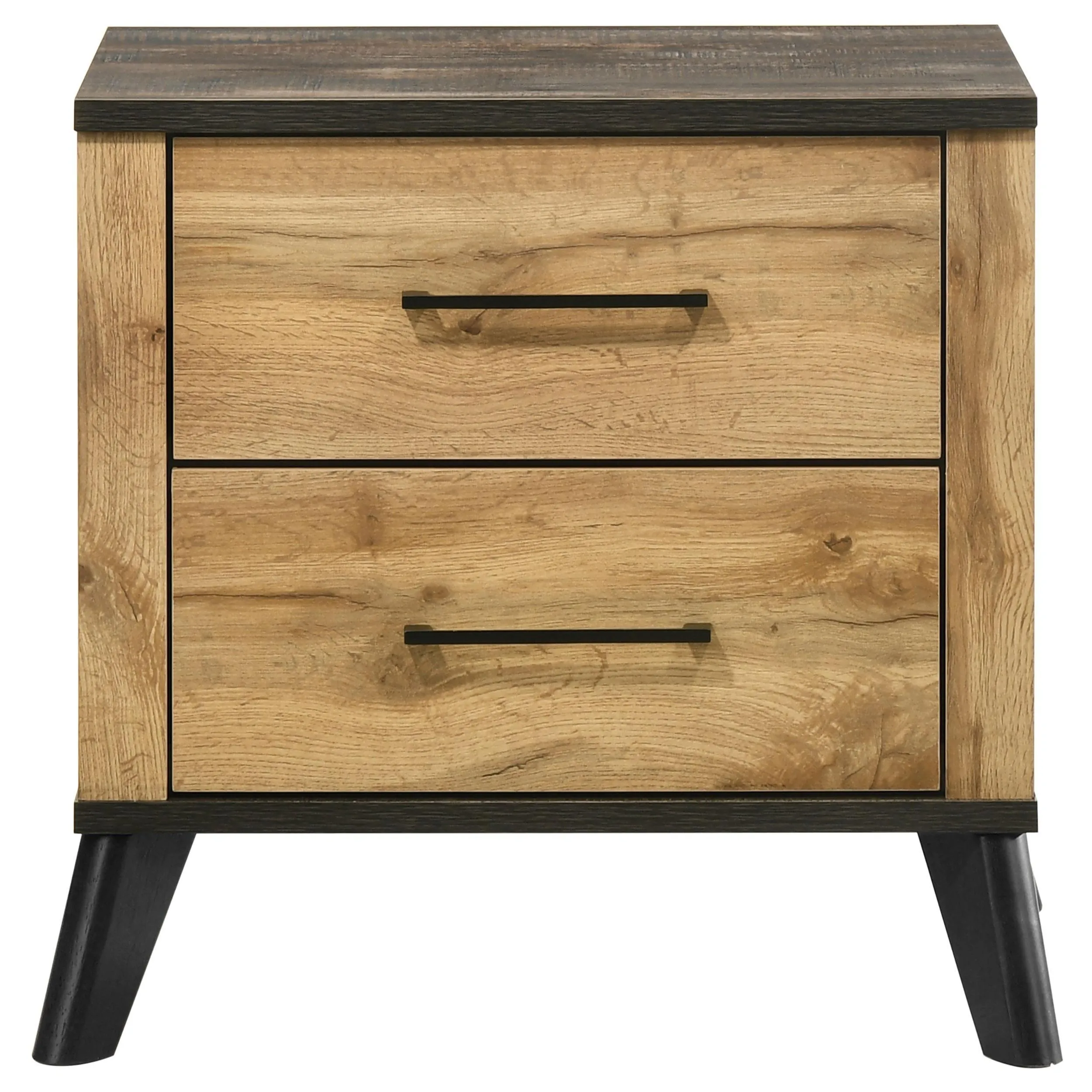 Kaywood Natural Pine 2-drawer Nightstand Bedside Table - Image 2