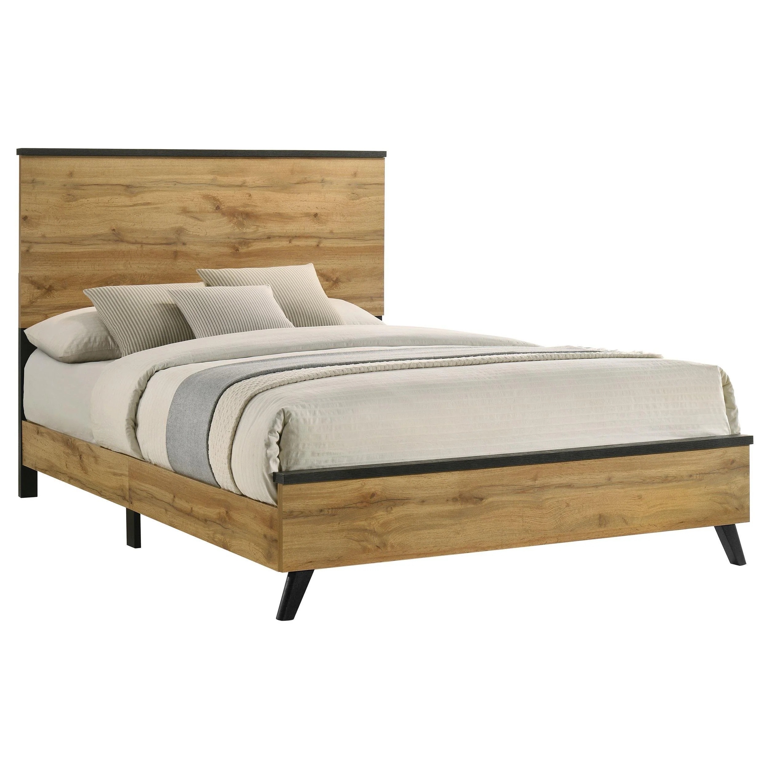 Kaywood Natural Pine 51-inch Queen Panel Bed - Image 2