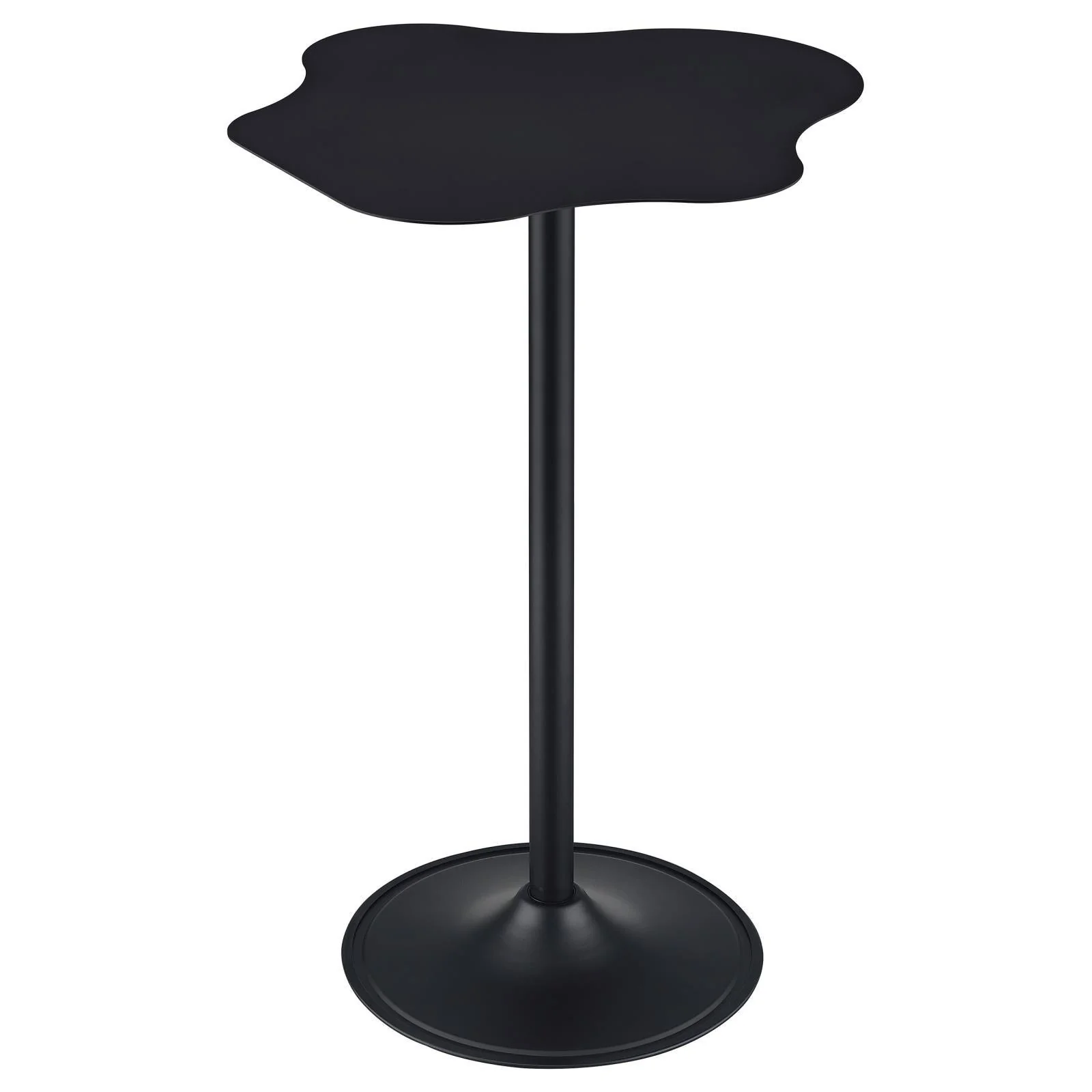 Keanu Pedestal Black Cloud-Shaped Top Bar Table - Image 5