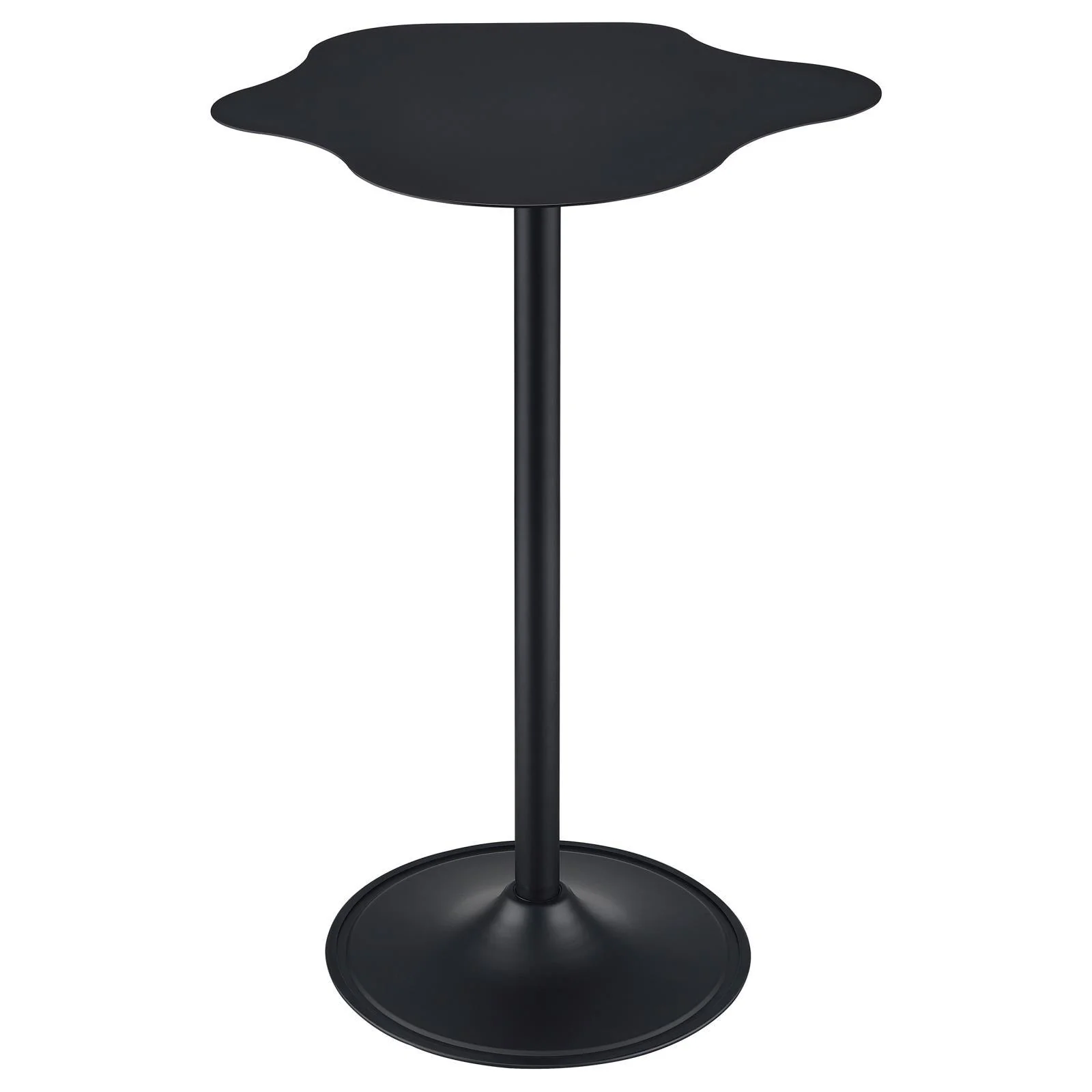 Keanu Pedestal Black Cloud-Shaped Top Bar Table - Image 7