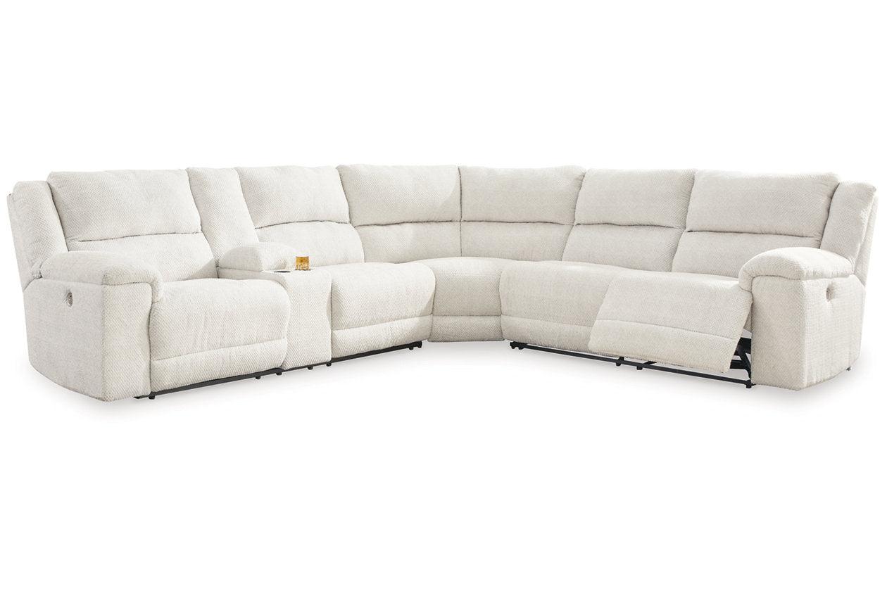 Keensburg Linen 3-Piece Power Reclining RAF Sectional - Image 6
