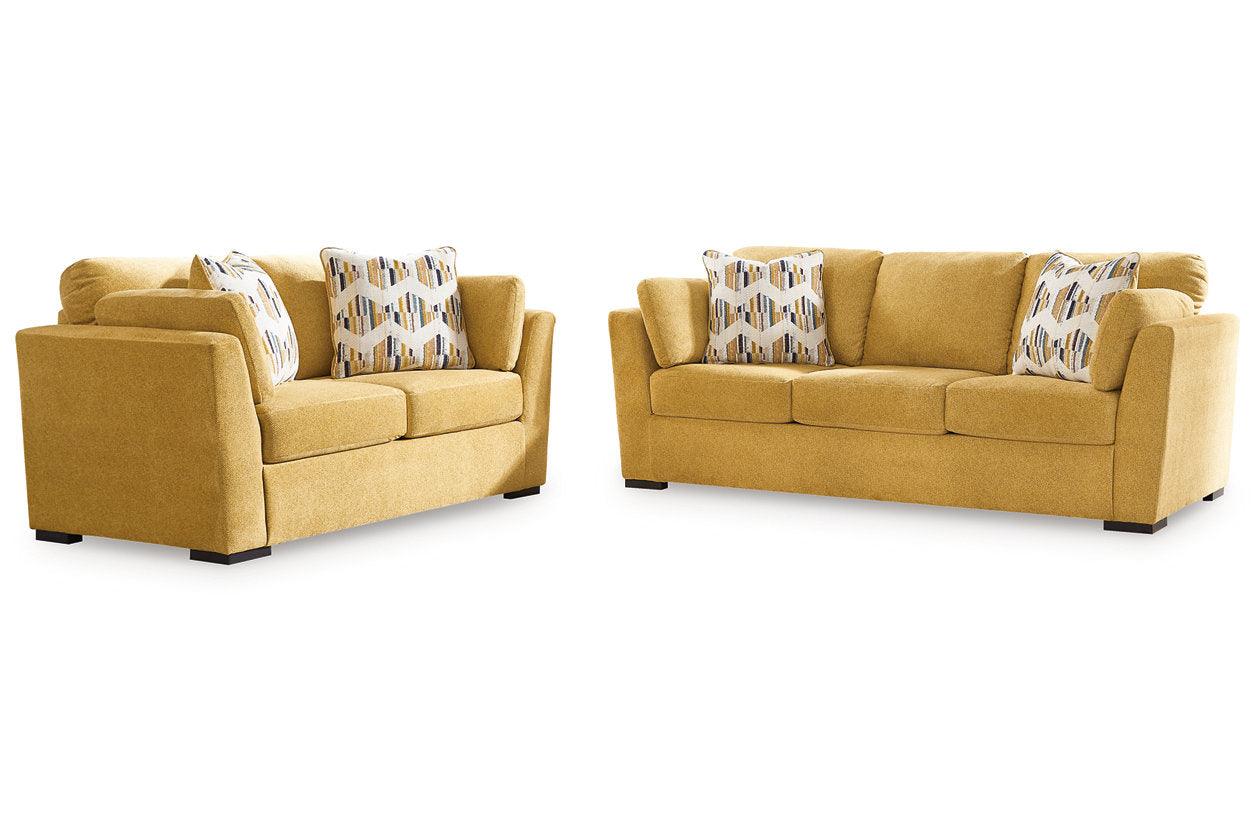 Keerwick Sunflower Sofa & Loveseat - Image 2