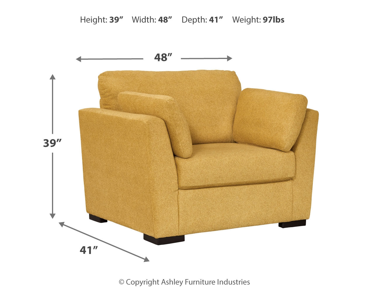 Keerwick Sunflower Sofa, Loveseat, Oversized Chair and Ottoman - Image 21