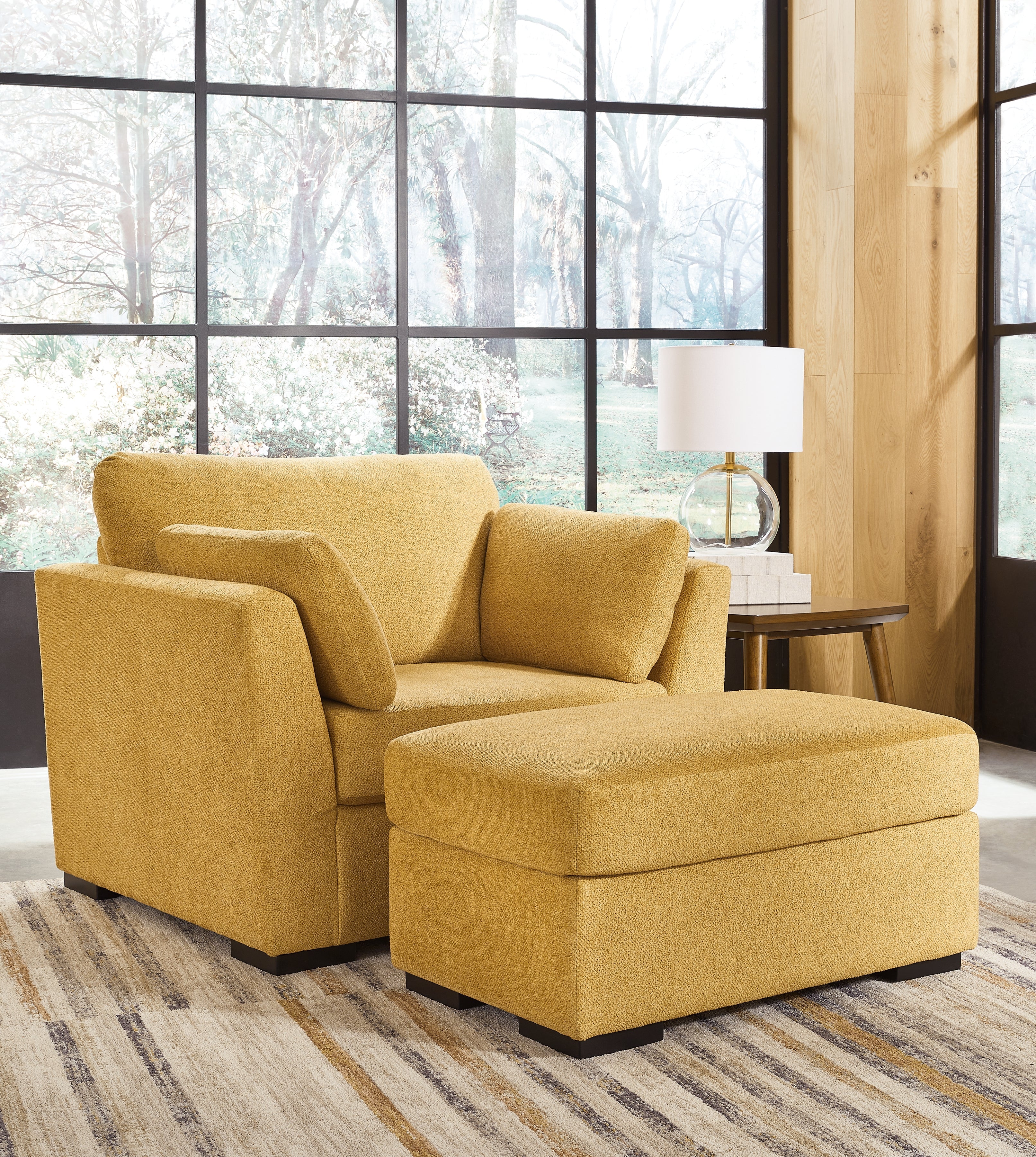 Keerwick Sunflower Sofa, Loveseat, Oversized Chair and Ottoman - Image 26