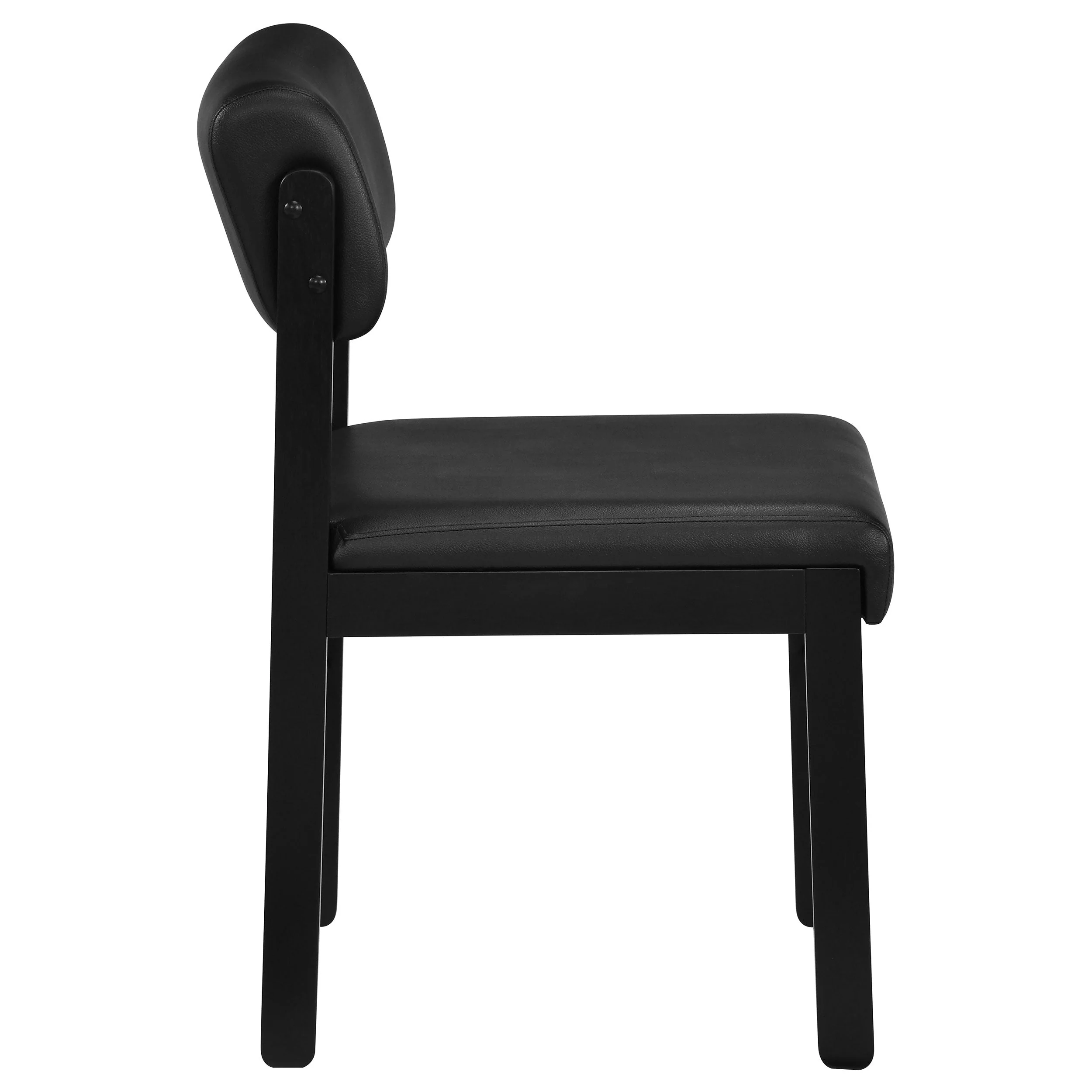 Kehoe Black Upholstered Dining Side Chair (Set of 2) - Image 8