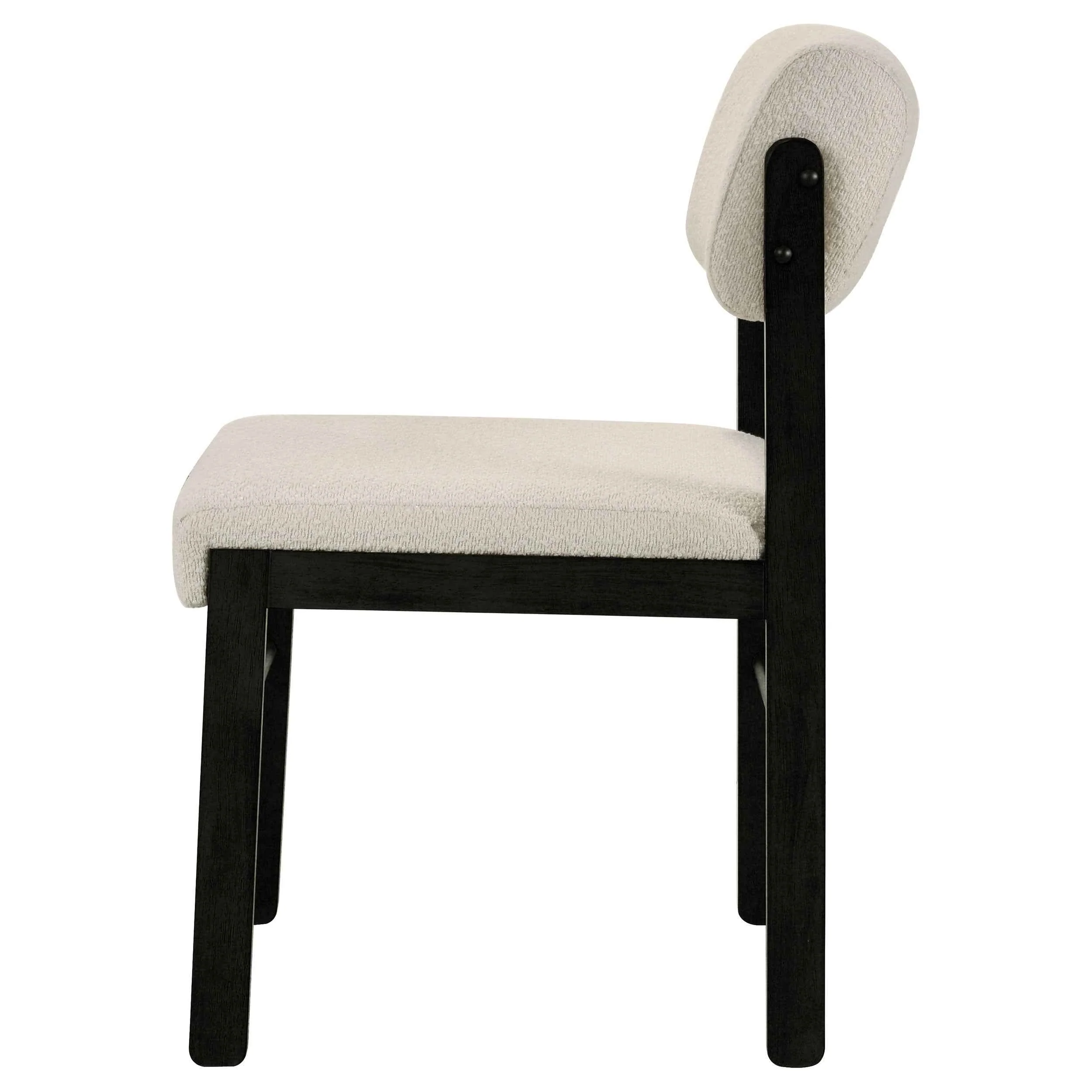 Kehoe Cream/Black Upholstered Dining Side Chair (Set of 2) - Image 5