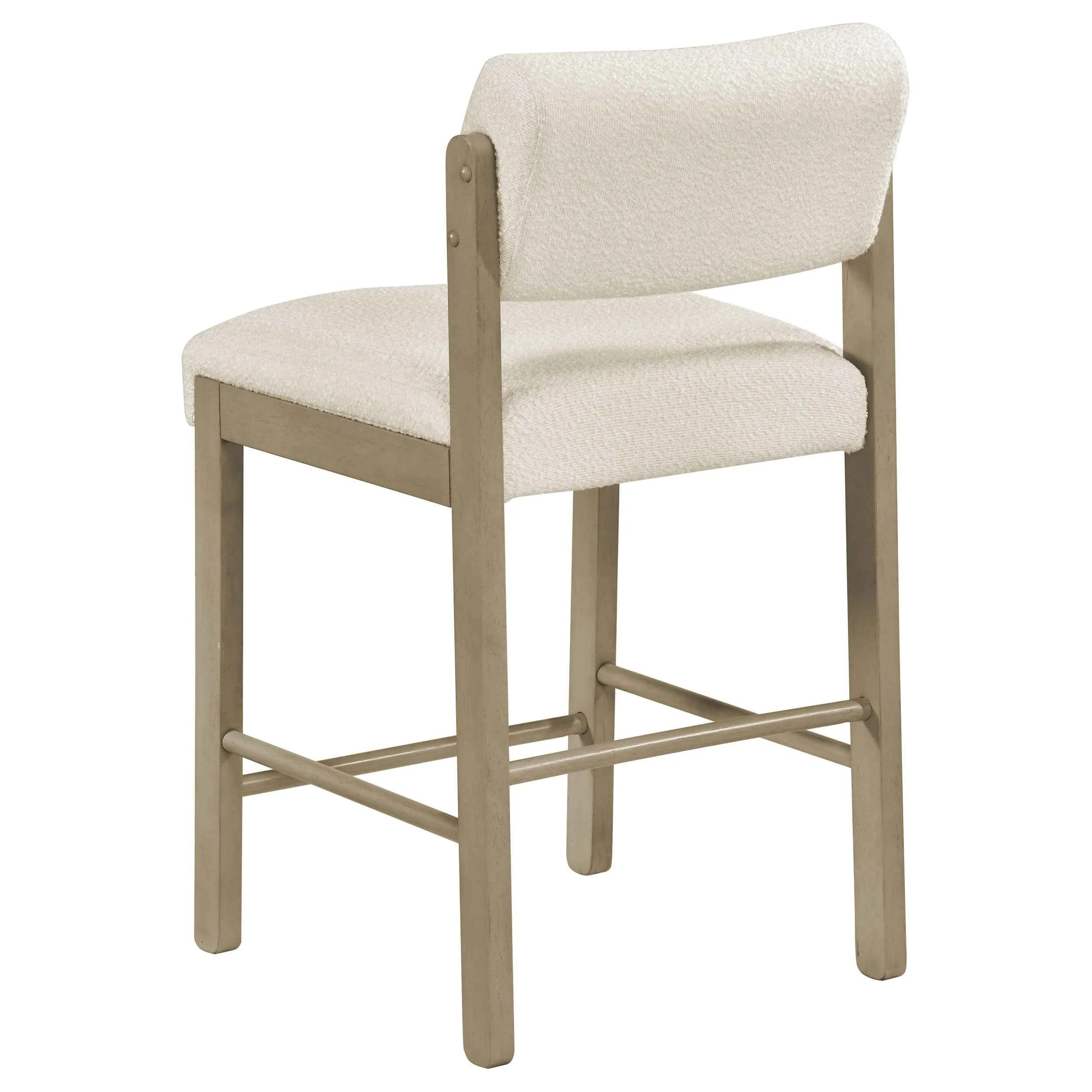 Kehoe Cream/Natural Oak Upholstered Counter Height Chair (Set of 2) - Image 6