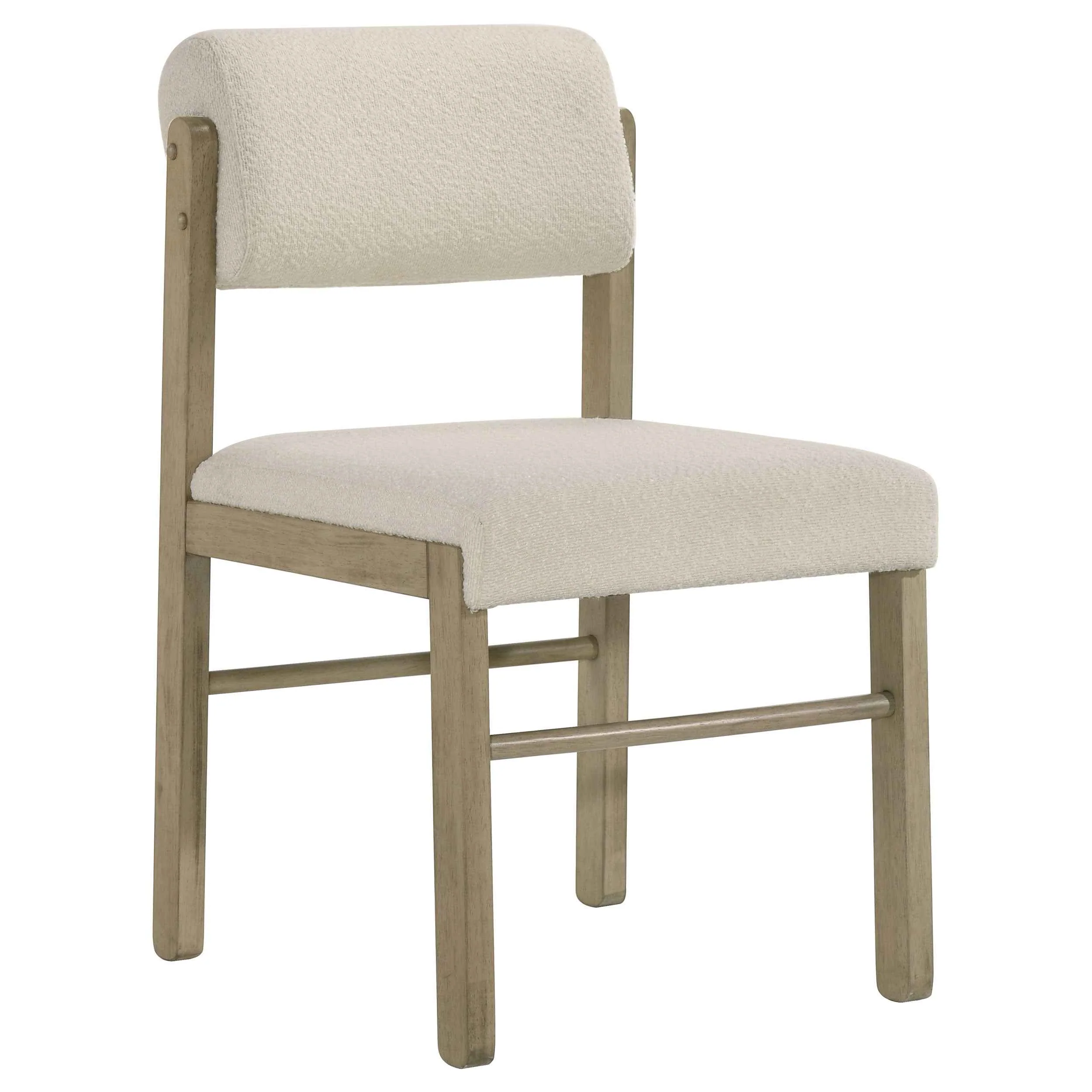 Kehoe Cream/Natural Oak Upholstered Dining Side Chair (Set of 2) - Image 3