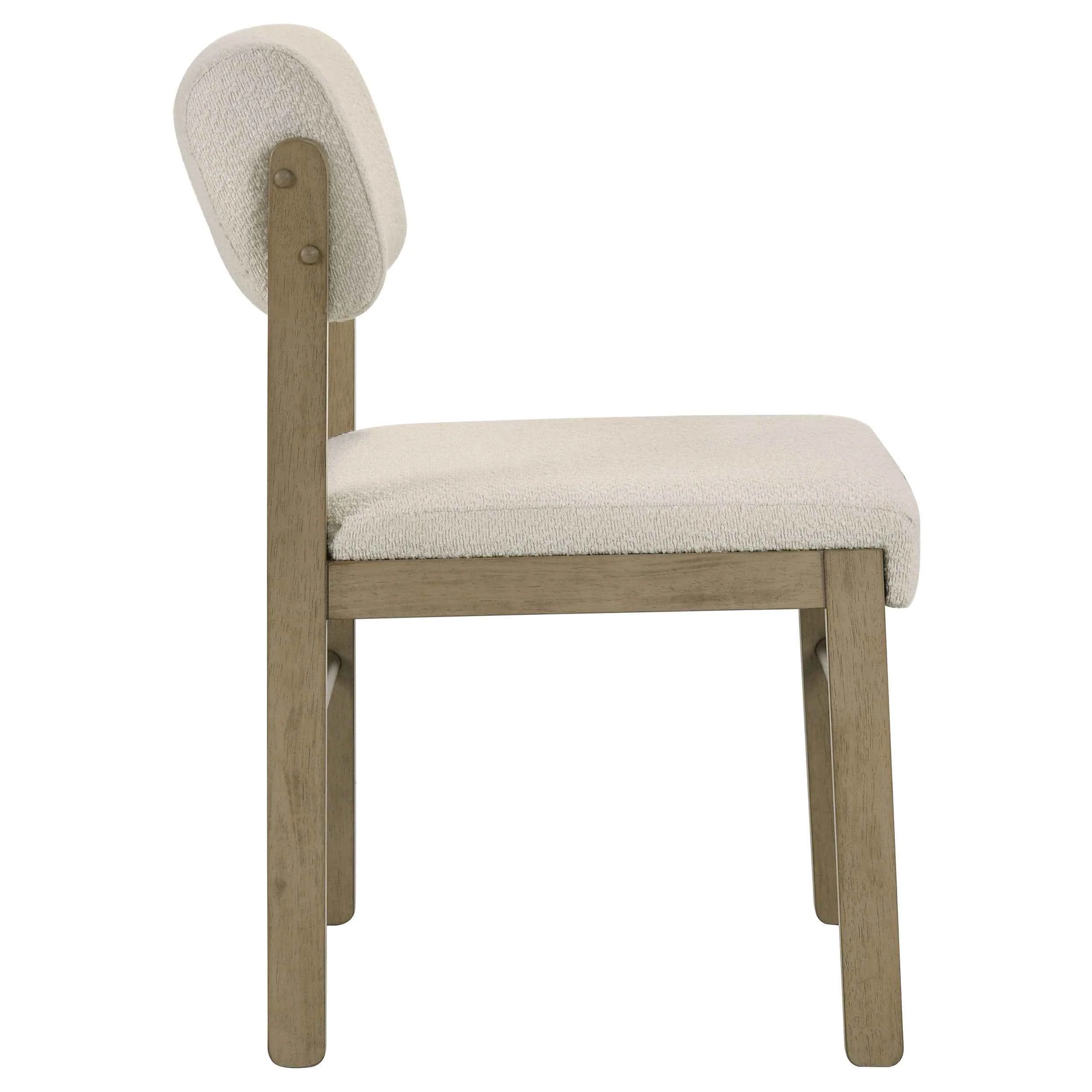 Kehoe Cream/Natural Oak Upholstered Dining Side Chair (Set of 2) - Image 9