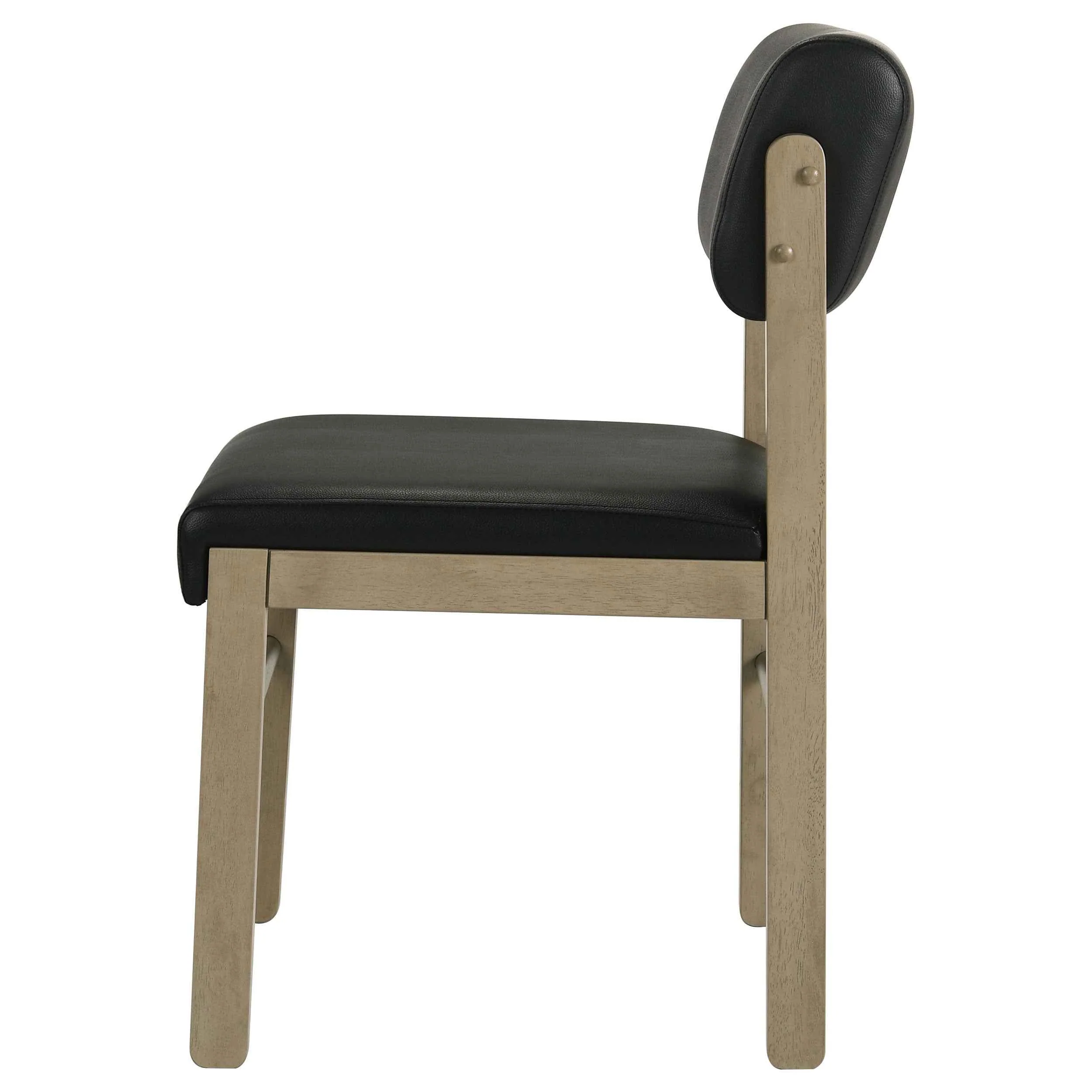 Kehoe Natural Oak/Black Upholstered Dining Side Chair (Set of 2) - Image 6