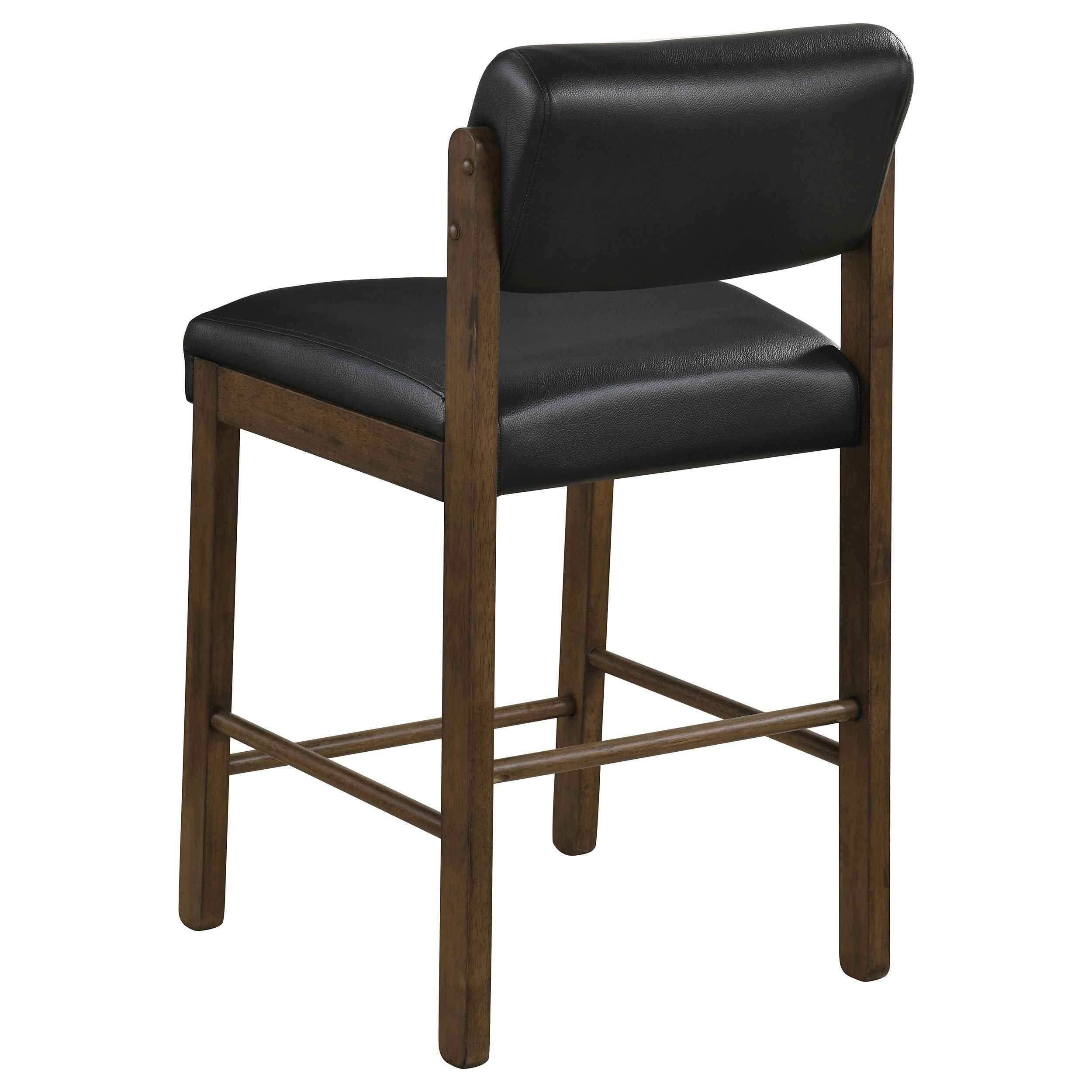 Kehoe Walnut/Black Upholstered Counter Height Chair- (Set of 2) - Image 6