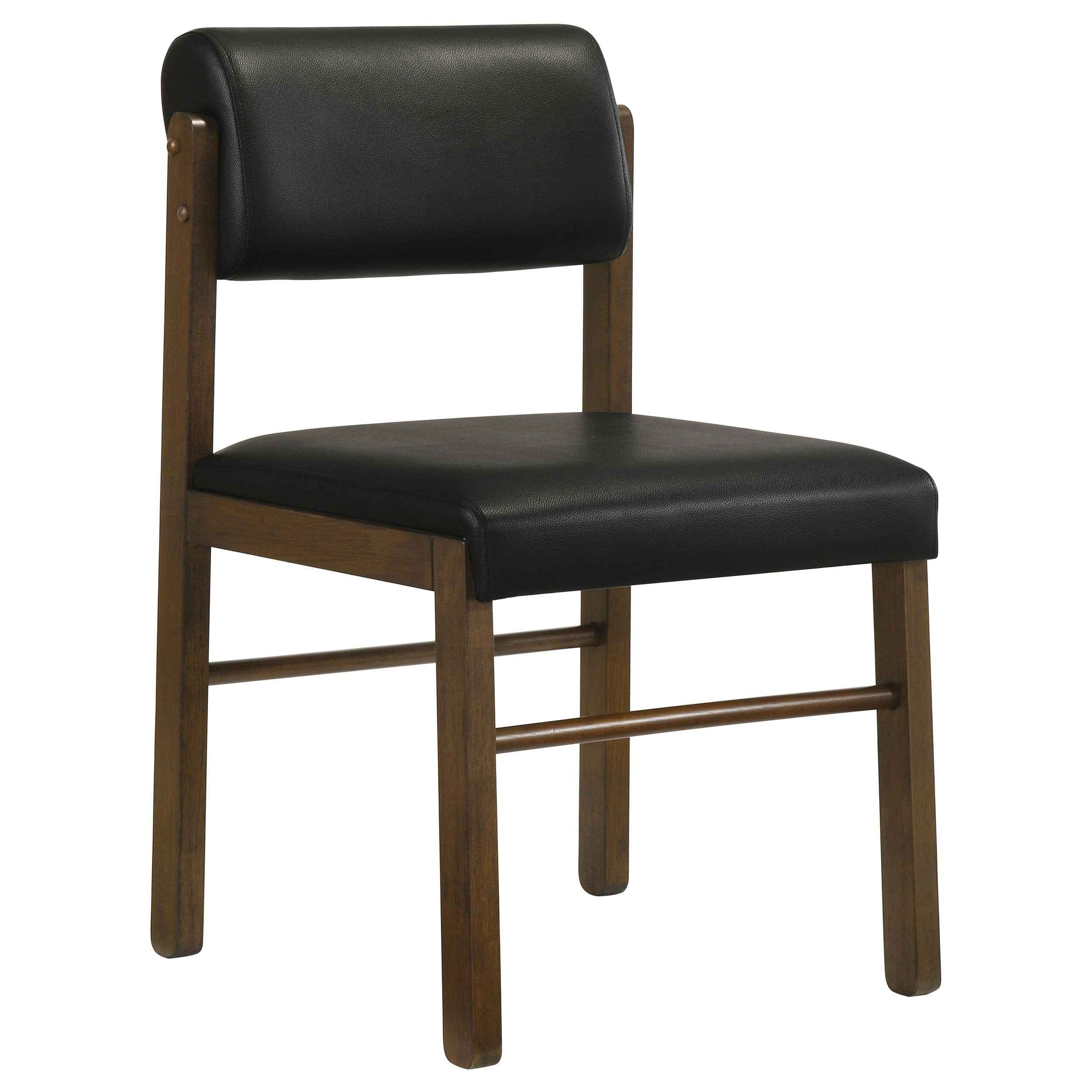 Kehoe Walnut/Black Upholstered Dining Side Chair (Set of 2) - Image 3