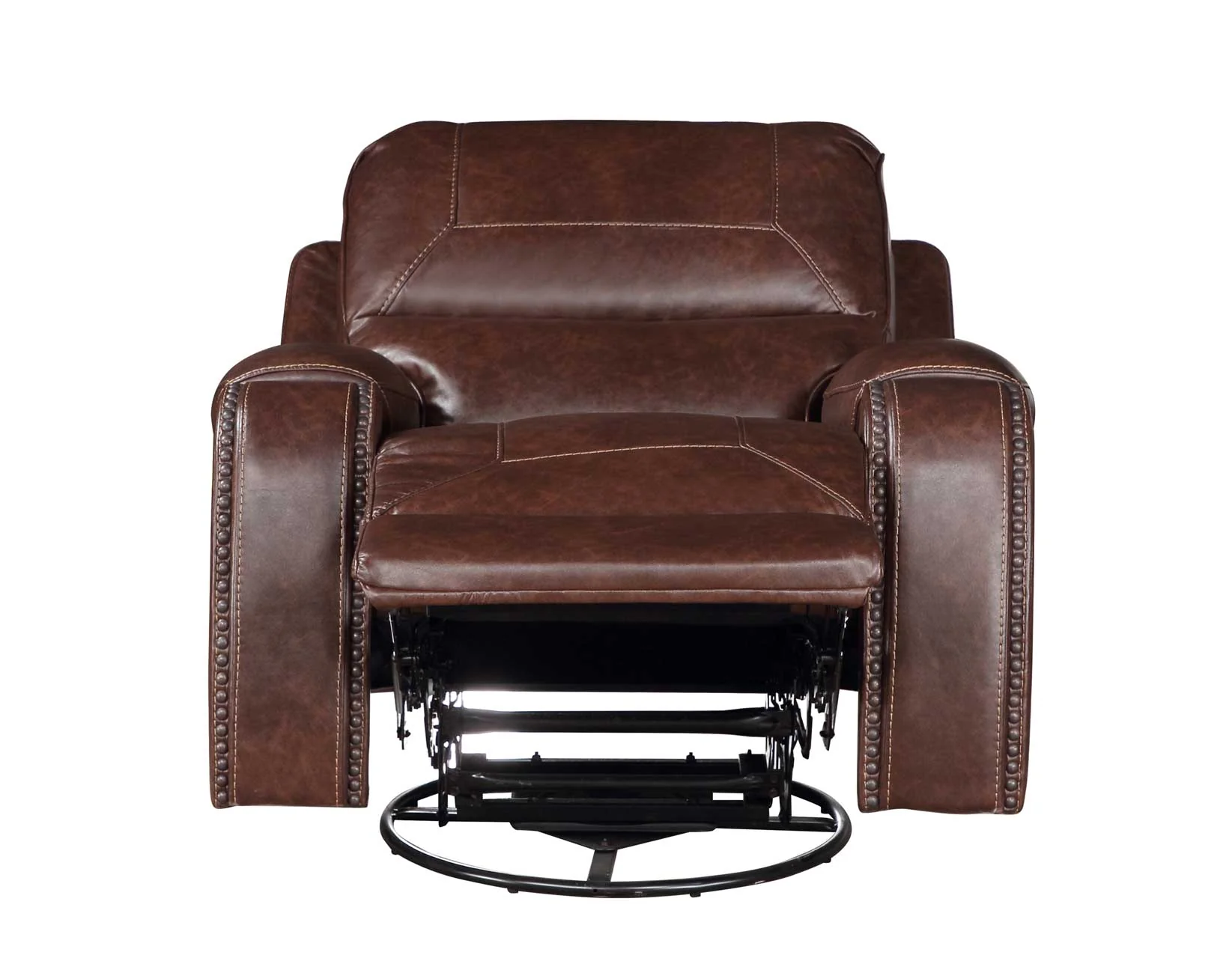 Keily Brown Manual Swivel Glider Recliner - Image 4