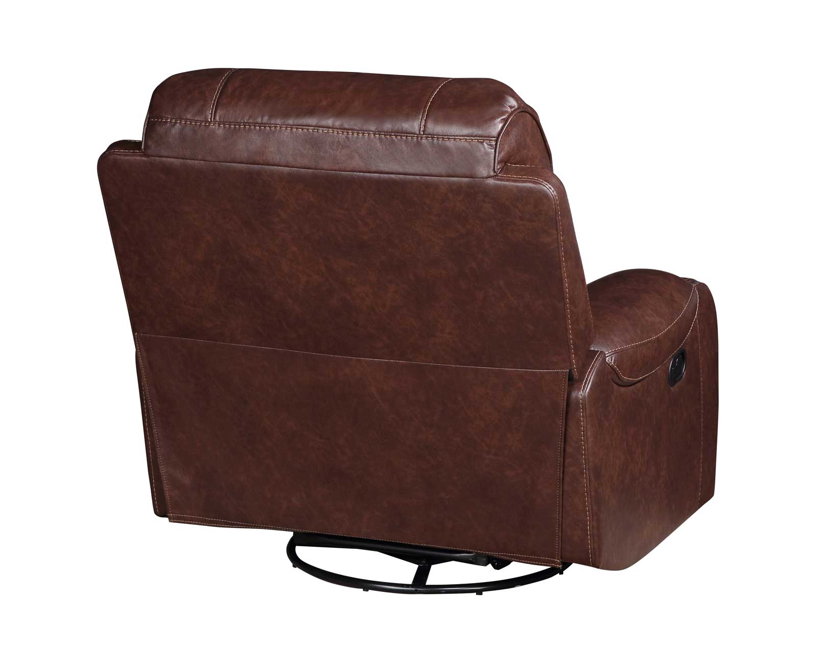 Keily Brown Manual Swivel Glider Recliner - Image 9