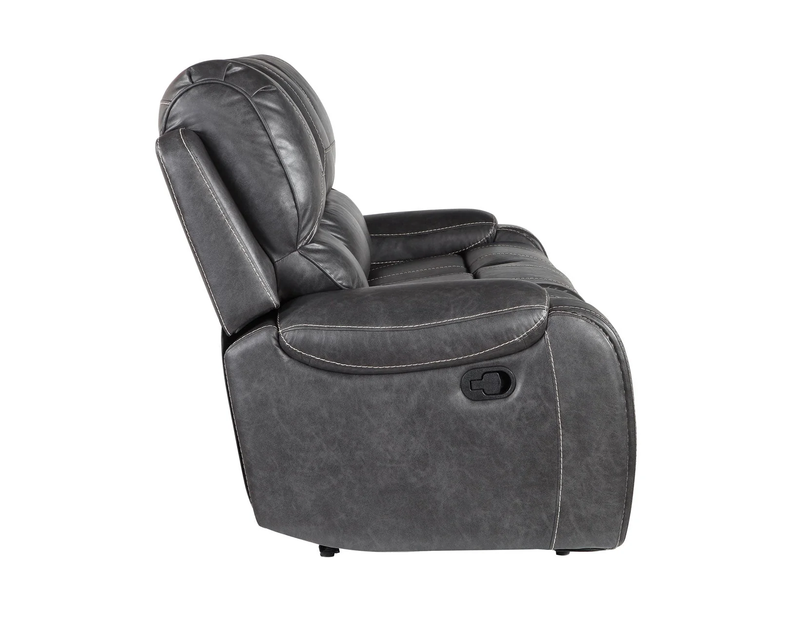 Keily Grey Reclining Sofa with Drop-Down Table - Image 8