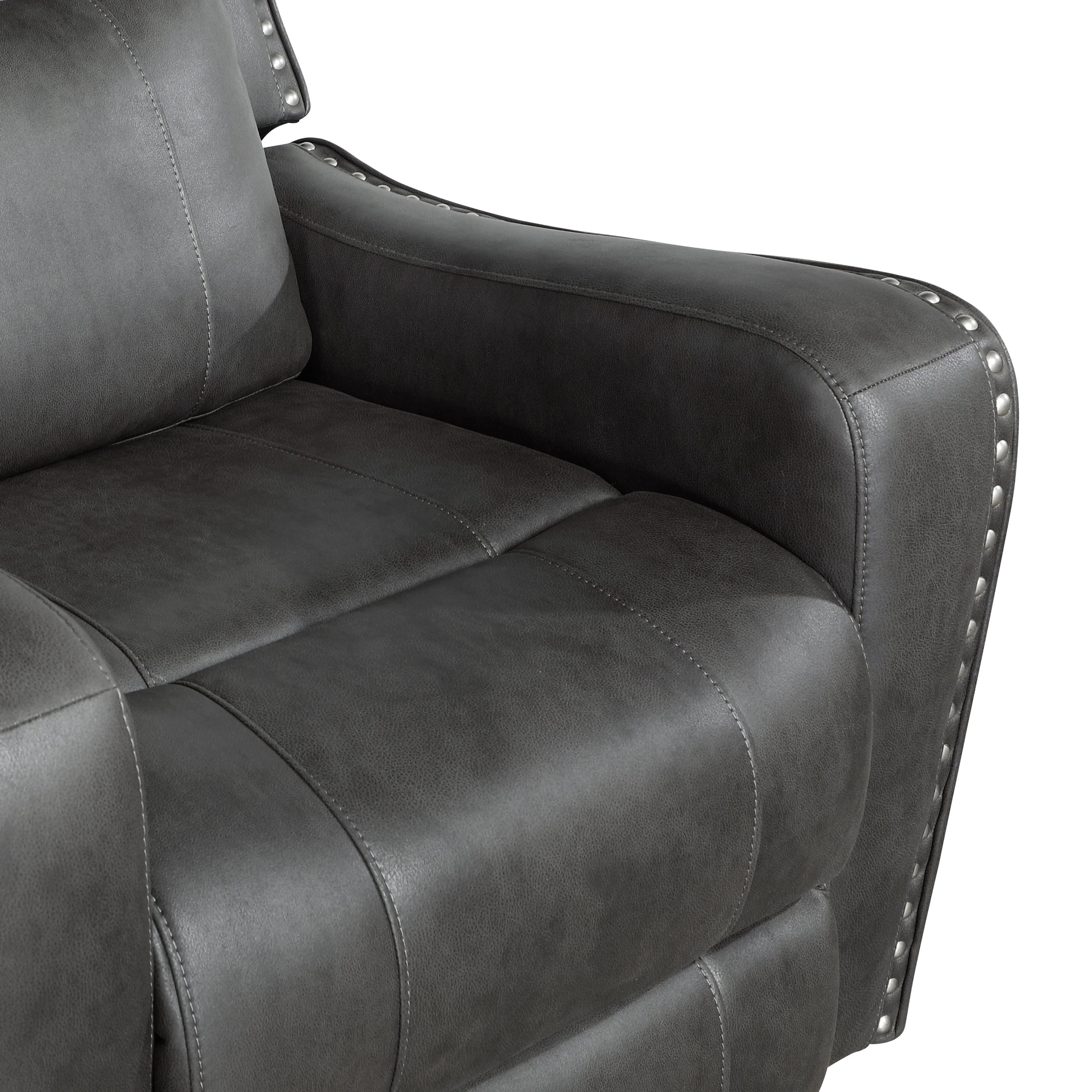 Kellen Smoky Gray Double Reclining Living Room Set - Image 22