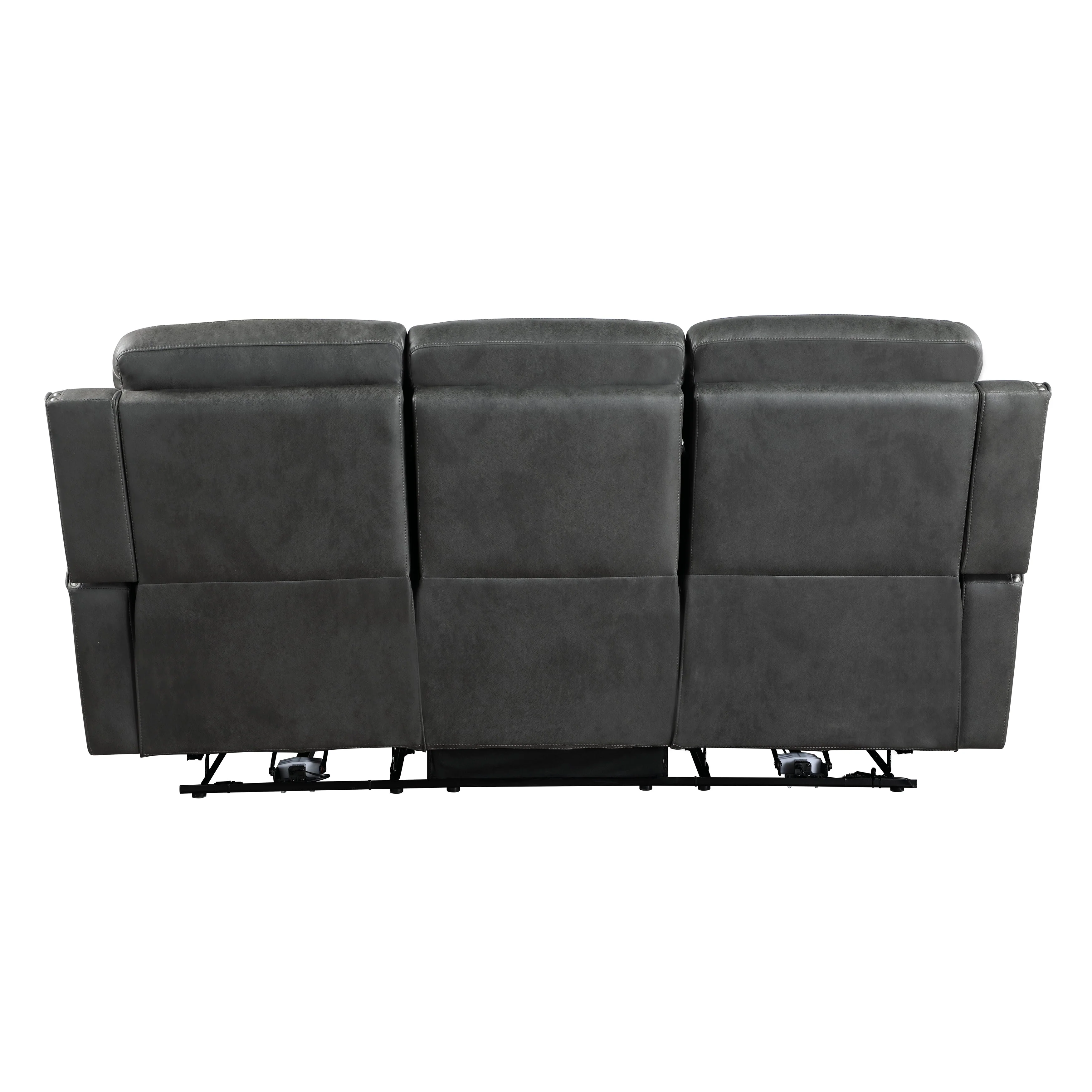 Kellen Smoky Gray Double Reclining Living Room Set - Image 6
