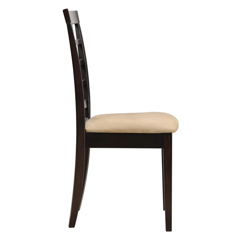 Kelso Cappuccino Lattice Back Dining Chairs, Set of 2 - Image 5
