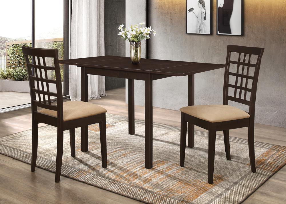 Kelso Cappuccino Rectangular Dining Table with Drop Leaf - Image 7