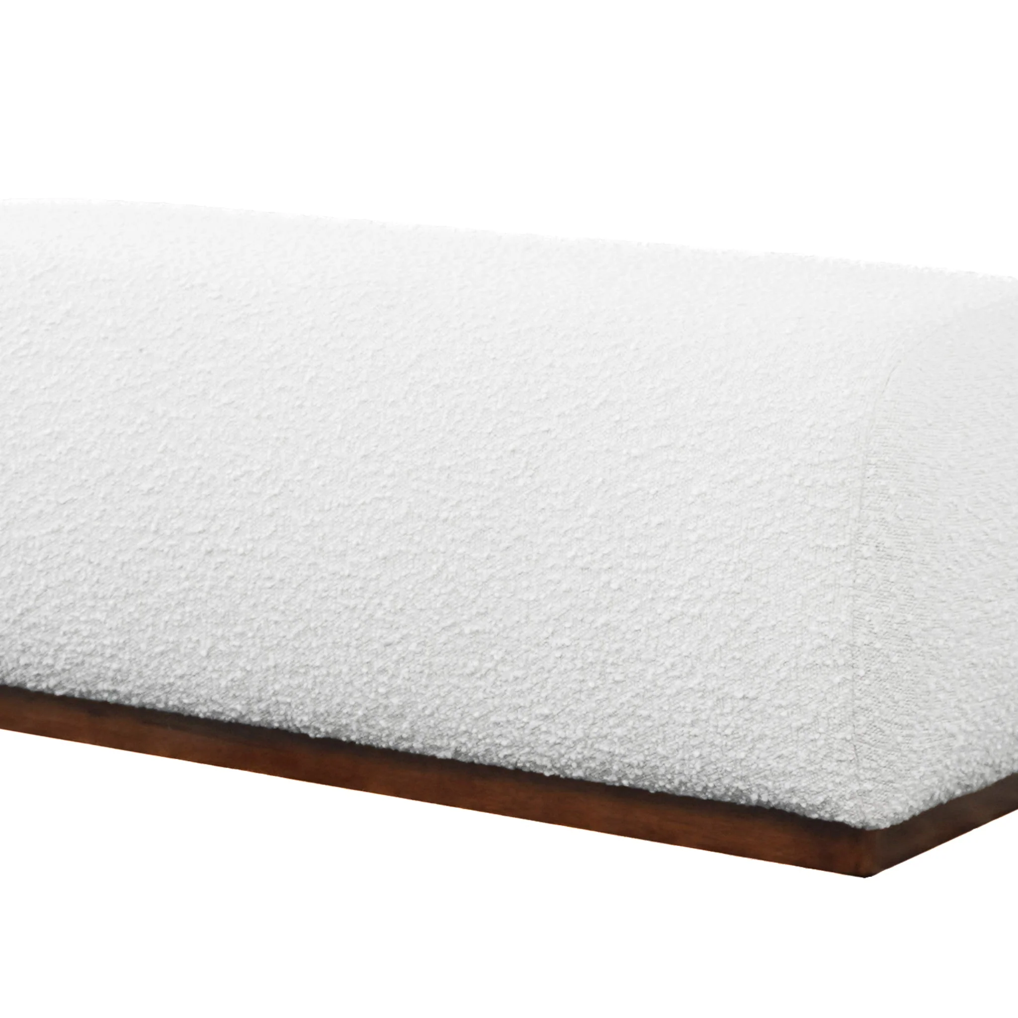 Kelvin Ivory Boucle Bench - Image 5