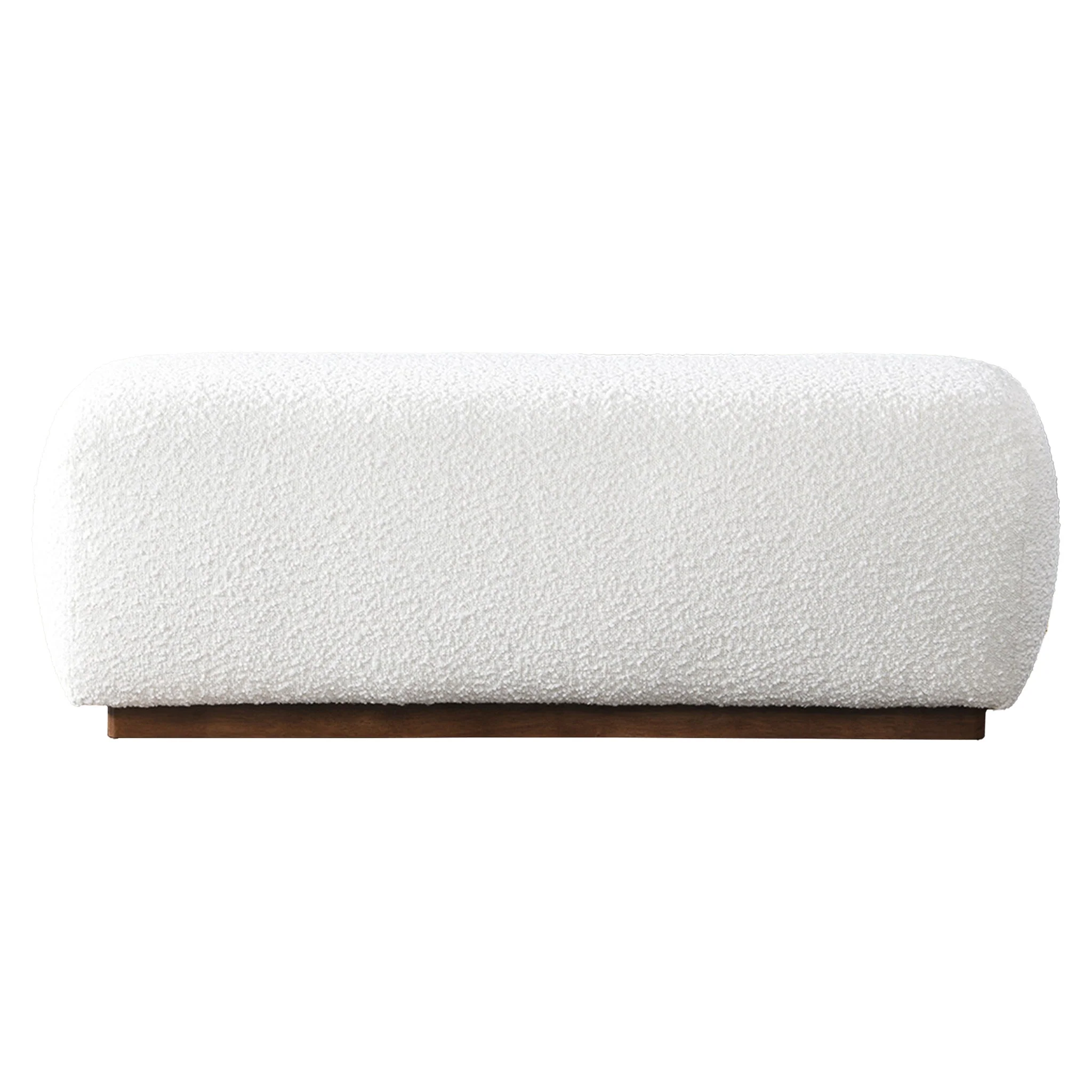 Kelvin Ivory Boucle Bench - Image 6