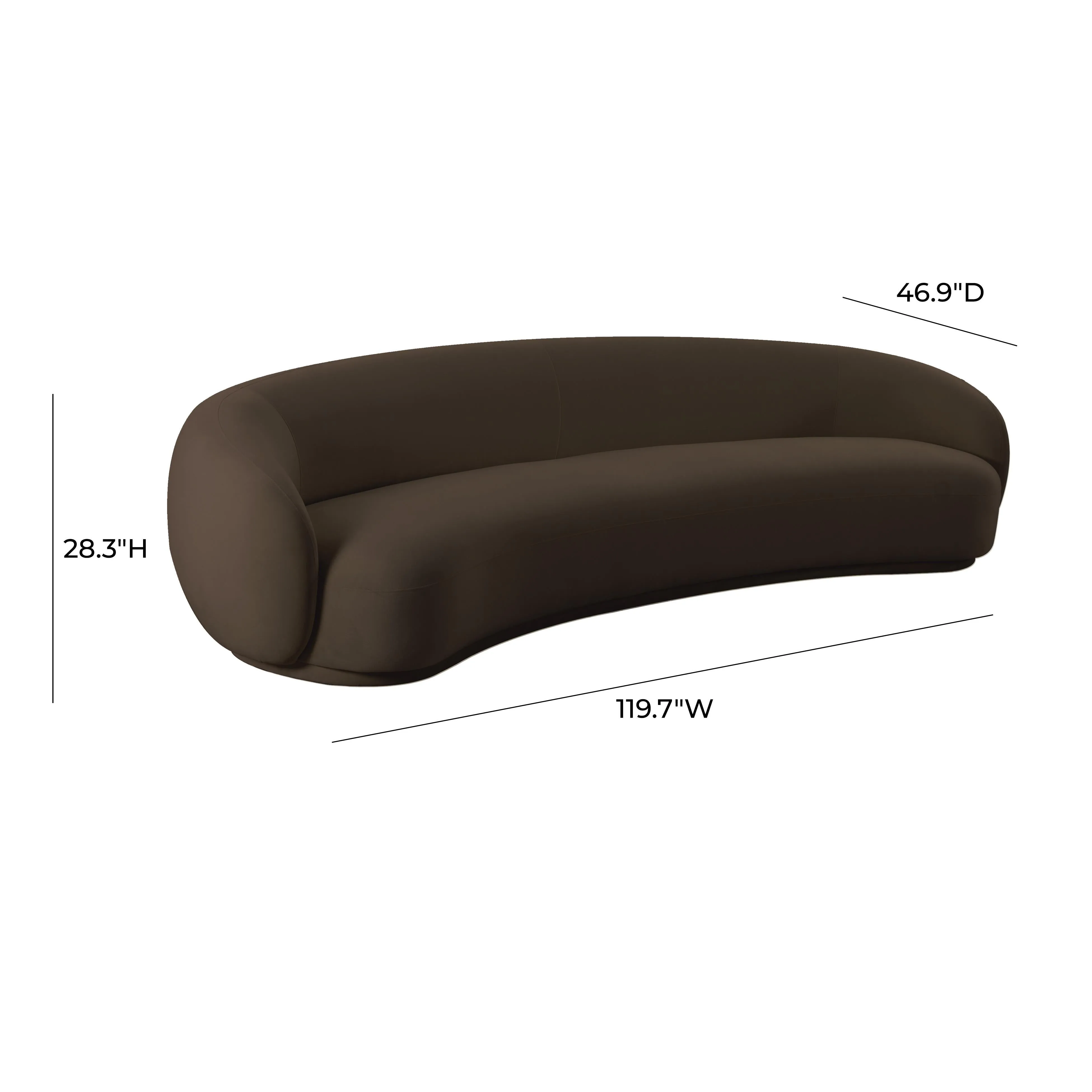 Kendall Velvet 120 Inch Sofa - Image 12