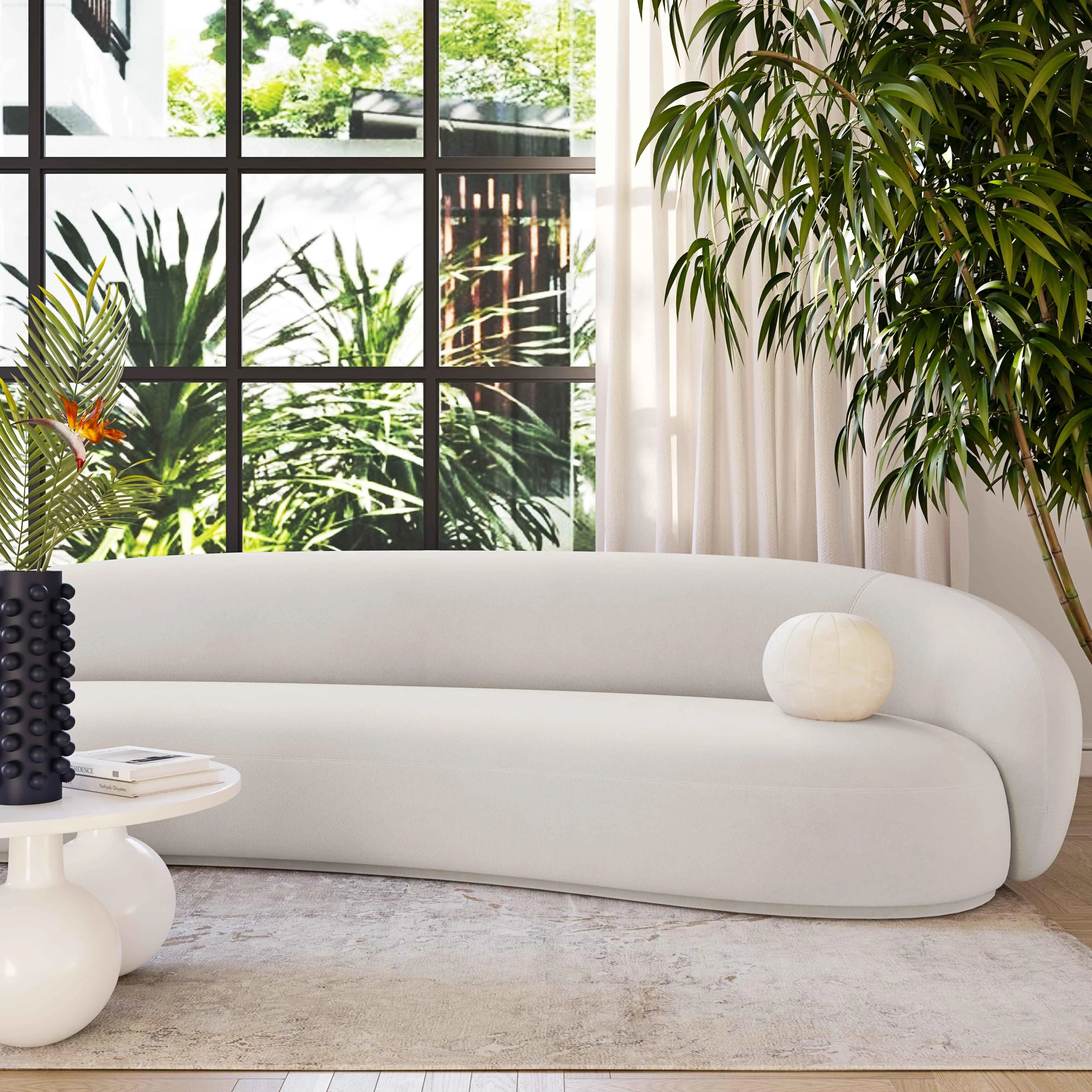 Kendall Velvet 120 Inch Sofa - Image 2