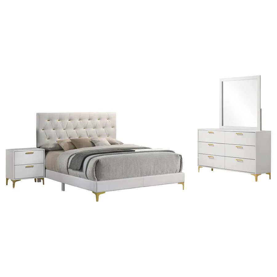 Kendall White 4-Piece Queen Bedroom Set - Image 2
