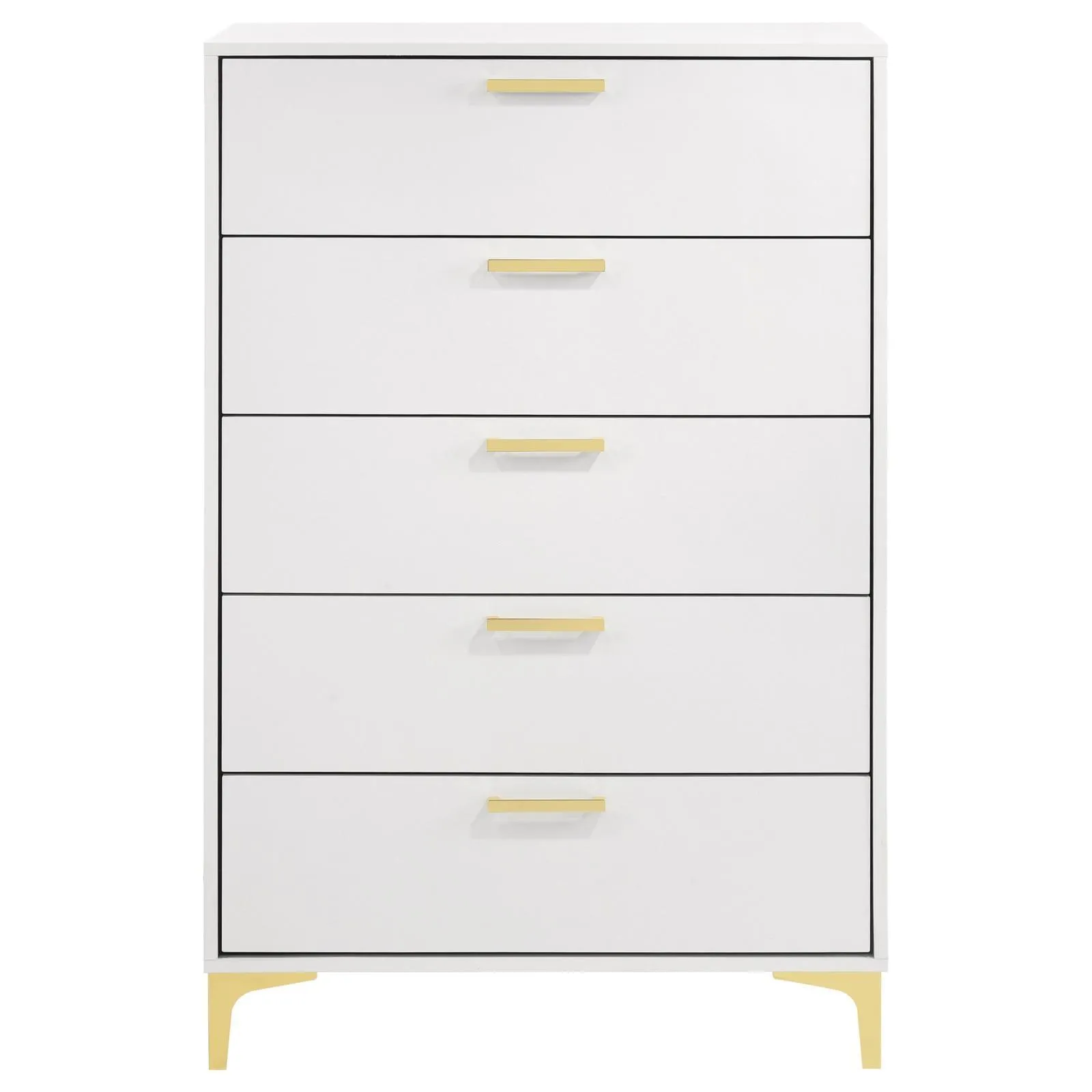 Kendall White 5-Drawer Chest - Image 2