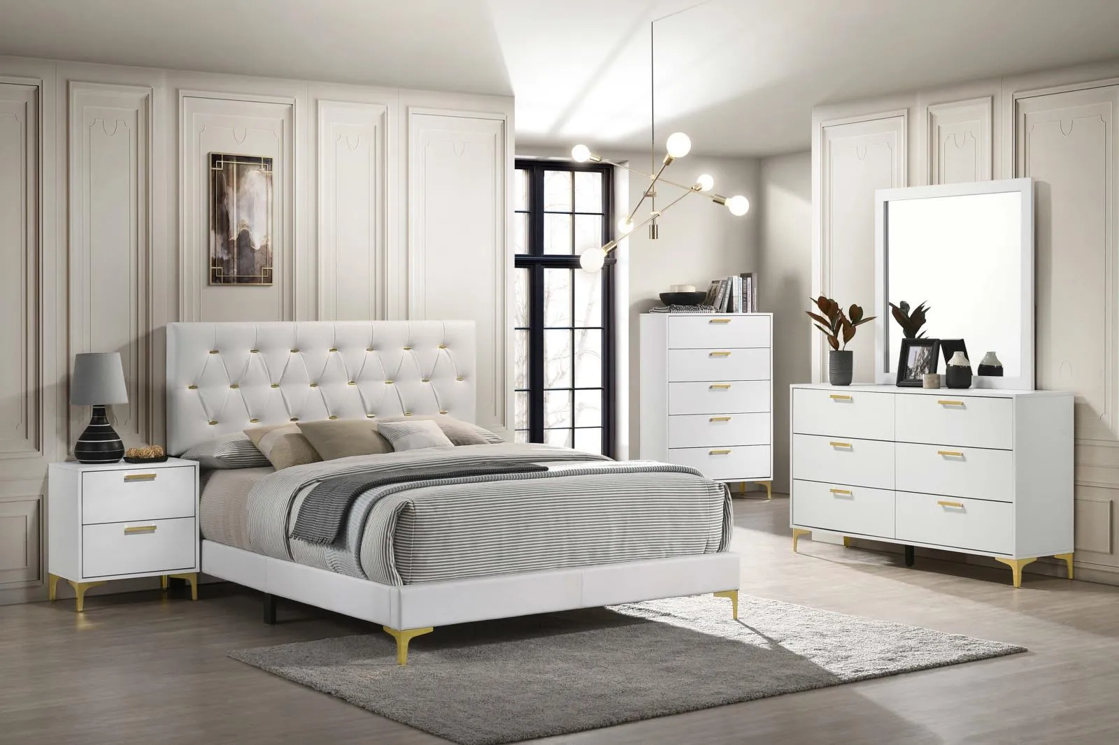 Kendall White 5-Drawer Chest - Image 7