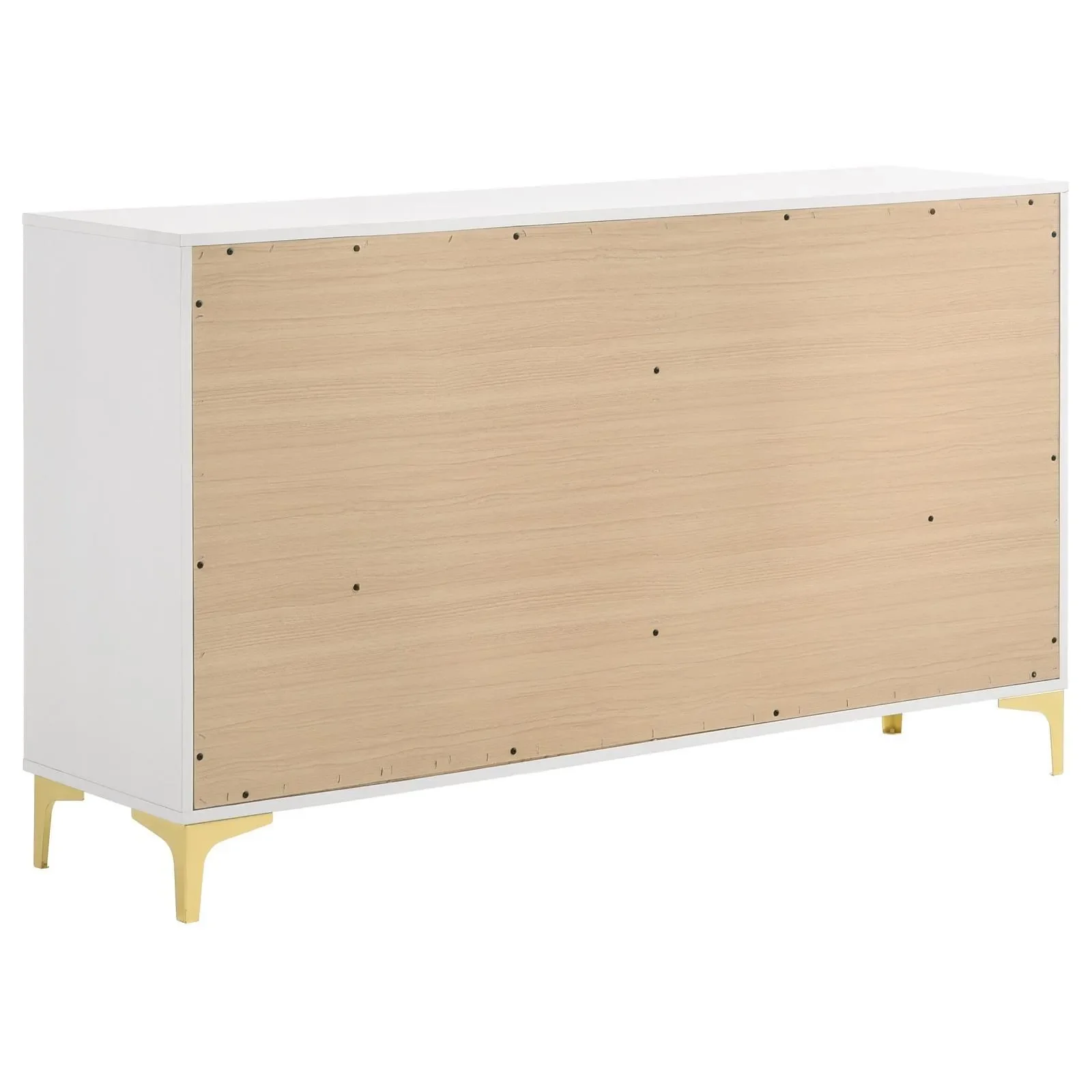 Kendall White 6-Drawer Dresser - Image 5