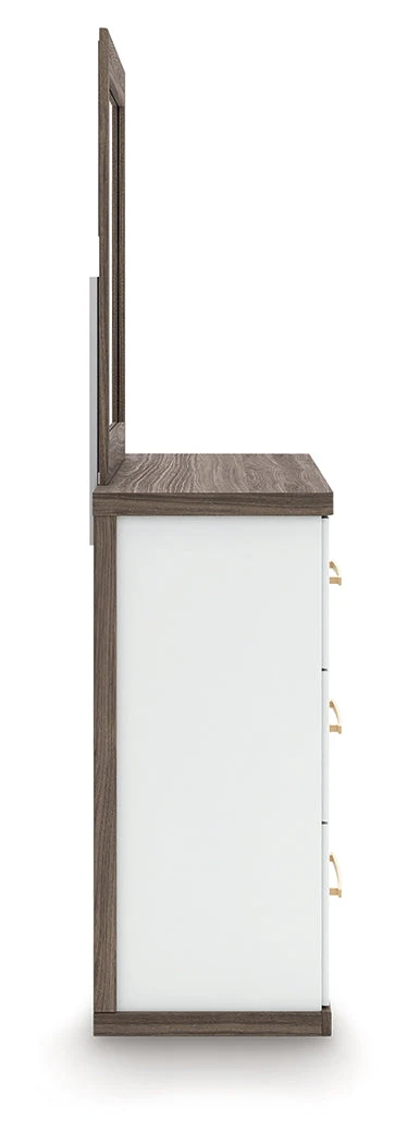 Kendanport Brown Dresser and Mirror - Image 6