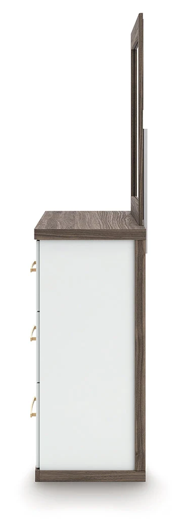 Kendanport Brown Dresser and Mirror - Image 8