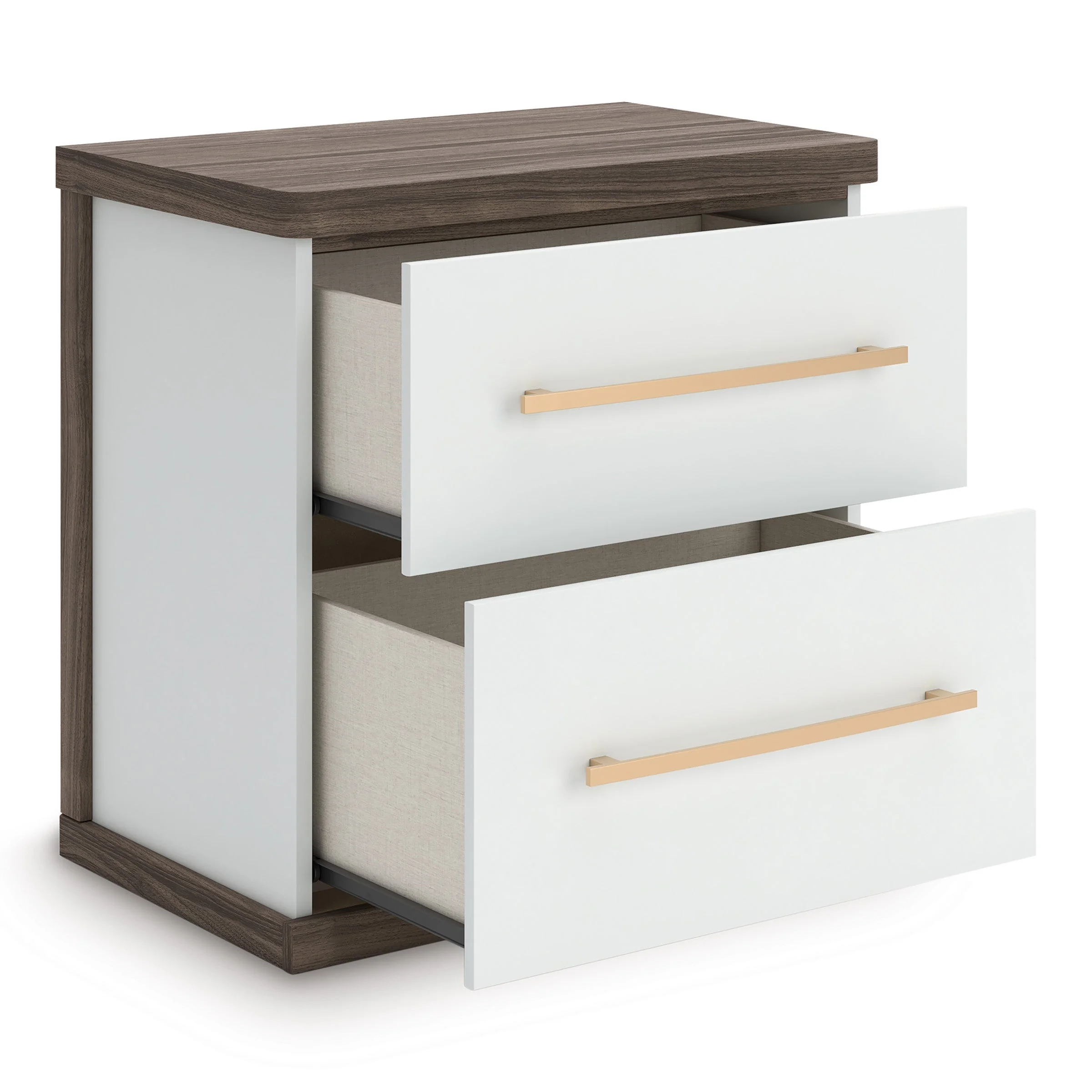Kendanport Brown/White Upholstered Bedroom Set - Image 14