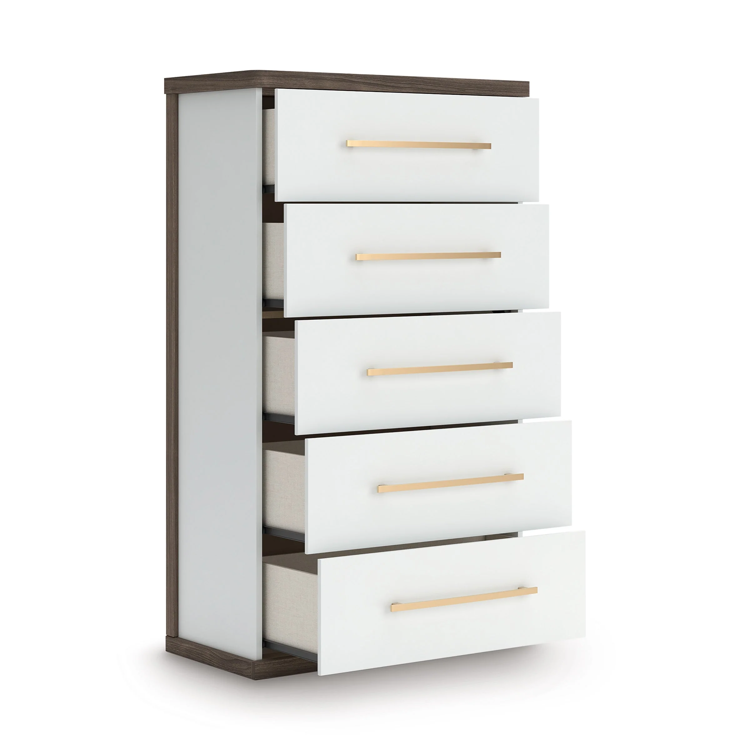Kendanport Brown/White Upholstered Bedroom Set - Image 23