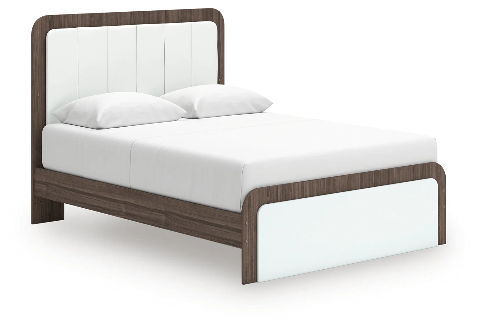 Kendanport Brown/White Upholstered Bedroom Set - Image 6