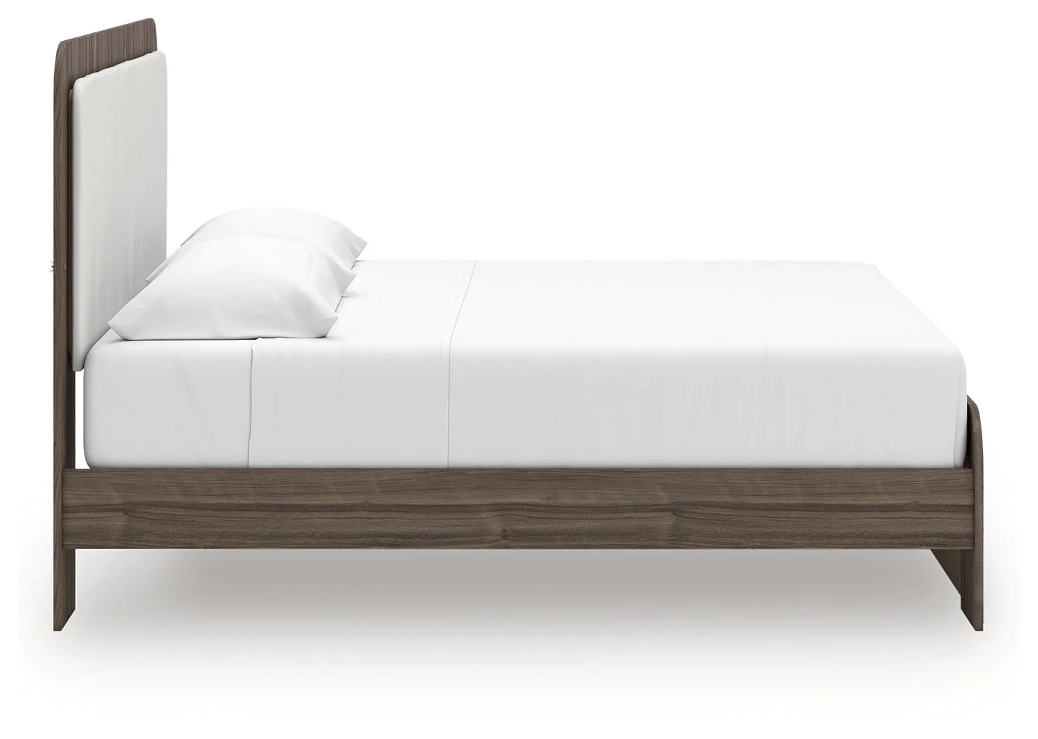 Kendanport White/Brown King Upholstered Bed, Dresser and Nightstand - Image 15