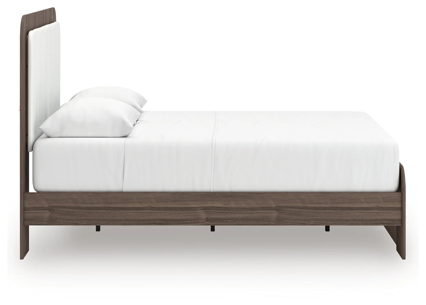 Kendanport White/Brown Queen Upholstered Bed - Image 7