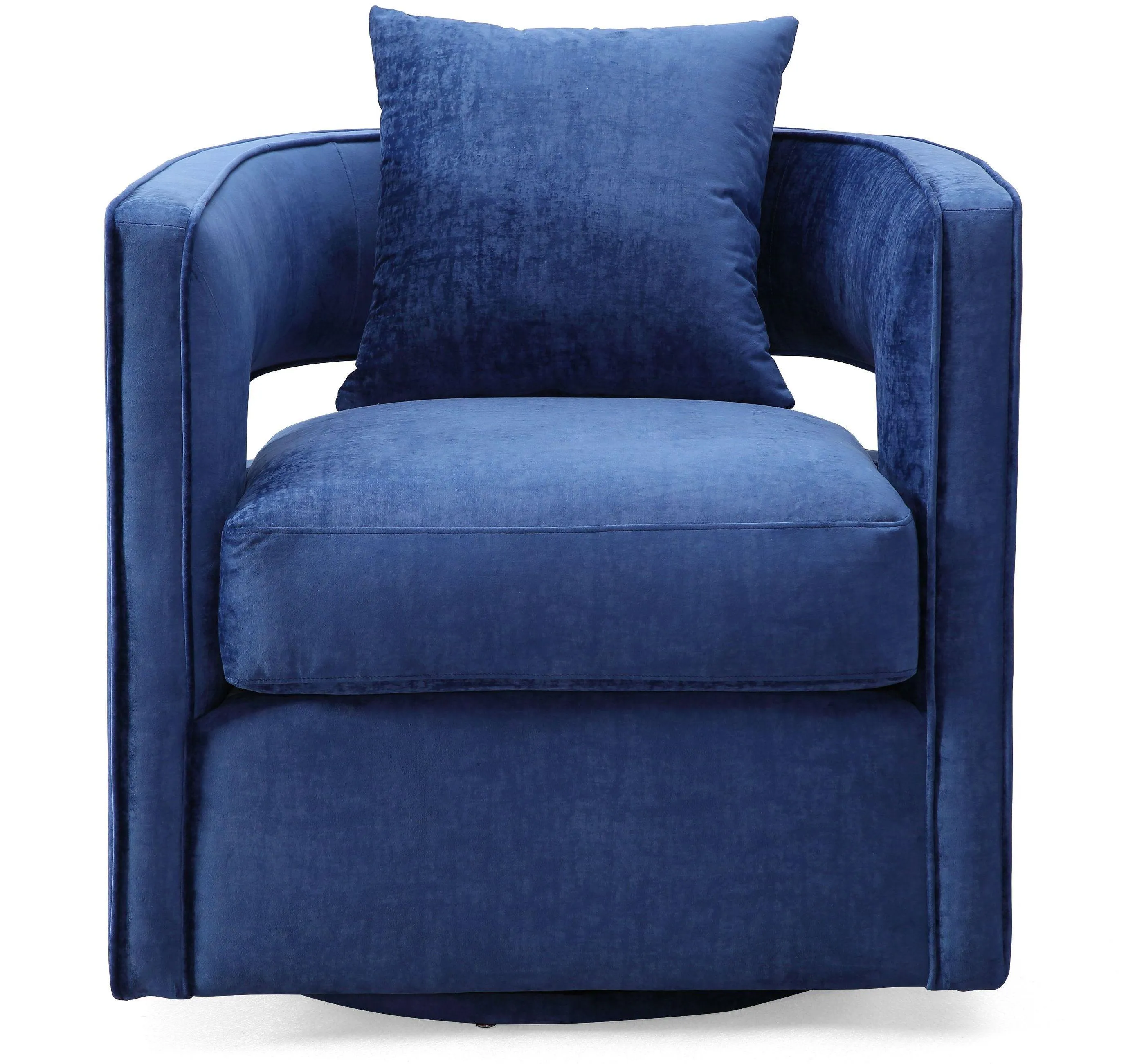 Kennedy Velvet Swivel Accent Chair - Image 4