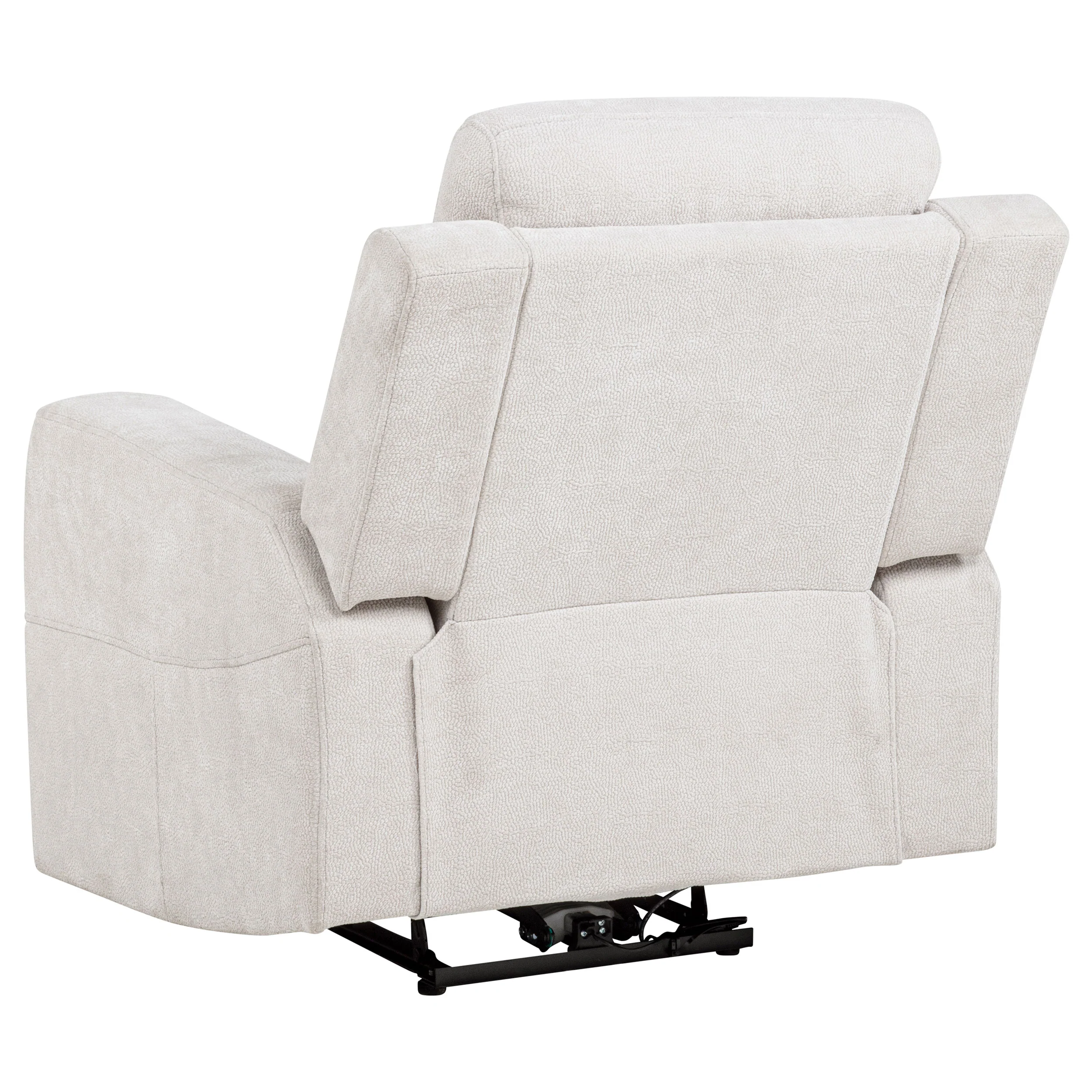 Kennett Ivory 3-piece Chenille Power Reclining Sofa Set - Image 13
