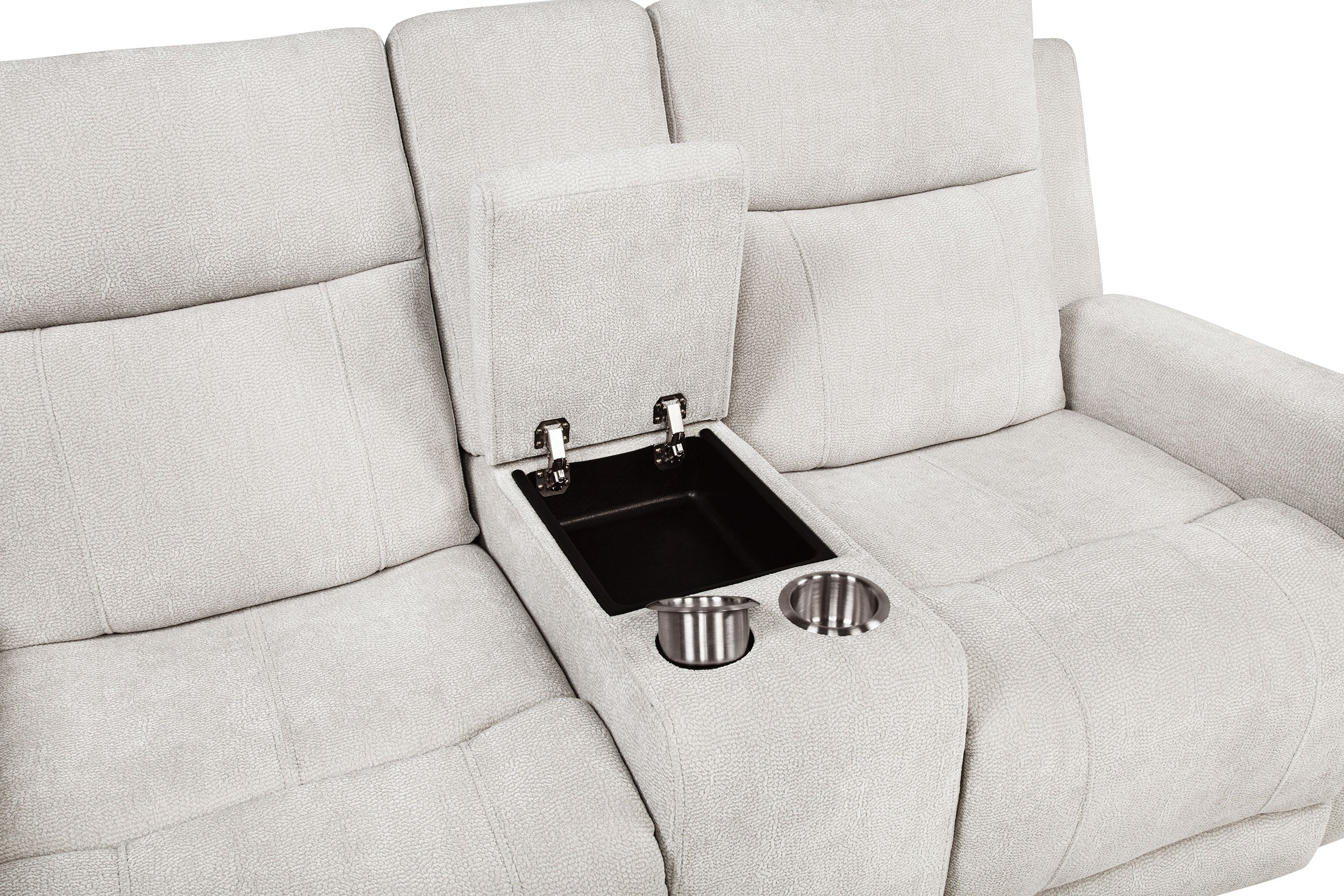 Kennett Ivory 3-piece Chenille Power Reclining Sofa Set - Image 15
