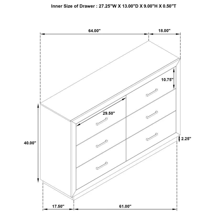 Kenora Barley Brown 5-Piece Queen Bedroom Set - Image 18