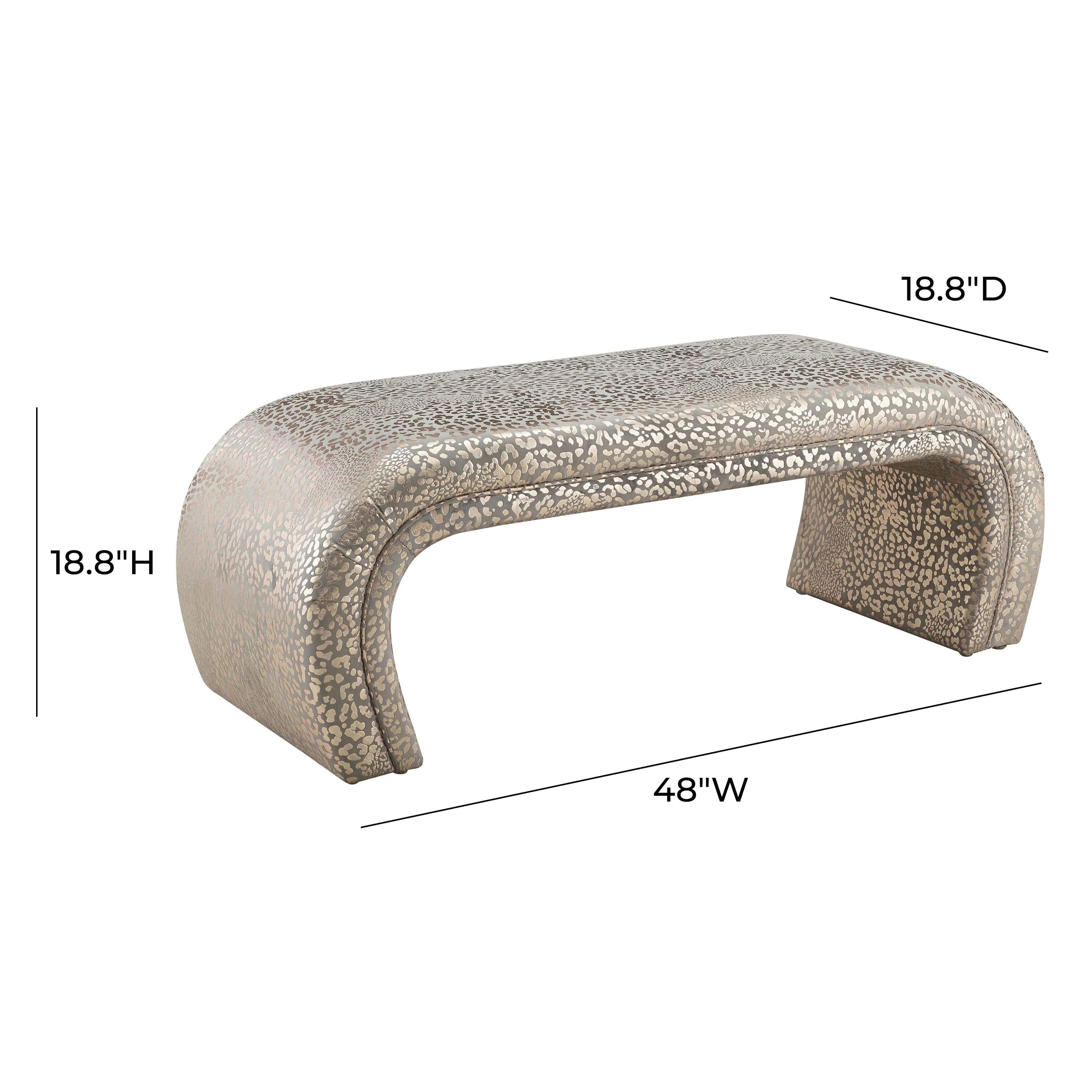 Kenya Velvet Bench - Image 7