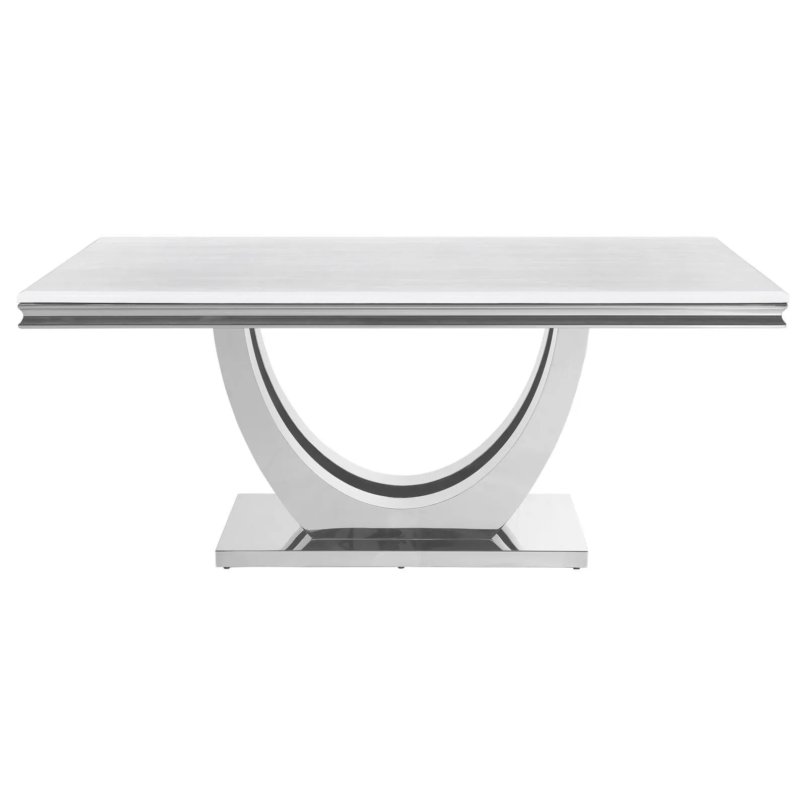 Kerwin Gray/Chrome 7-Piece Dining Set - Image 3