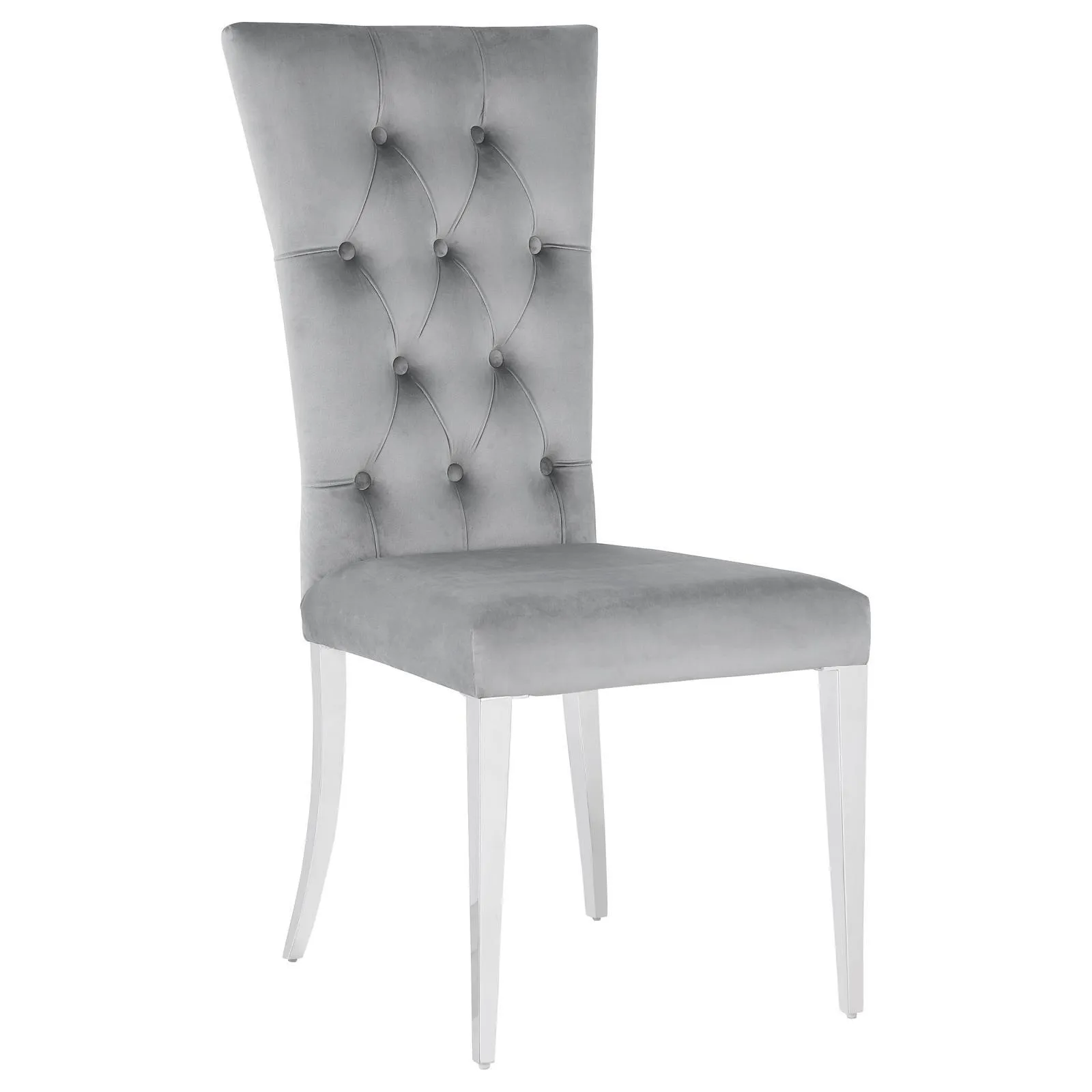 Kerwin Gray/Chrome 7-Piece Dining Set - Image 4