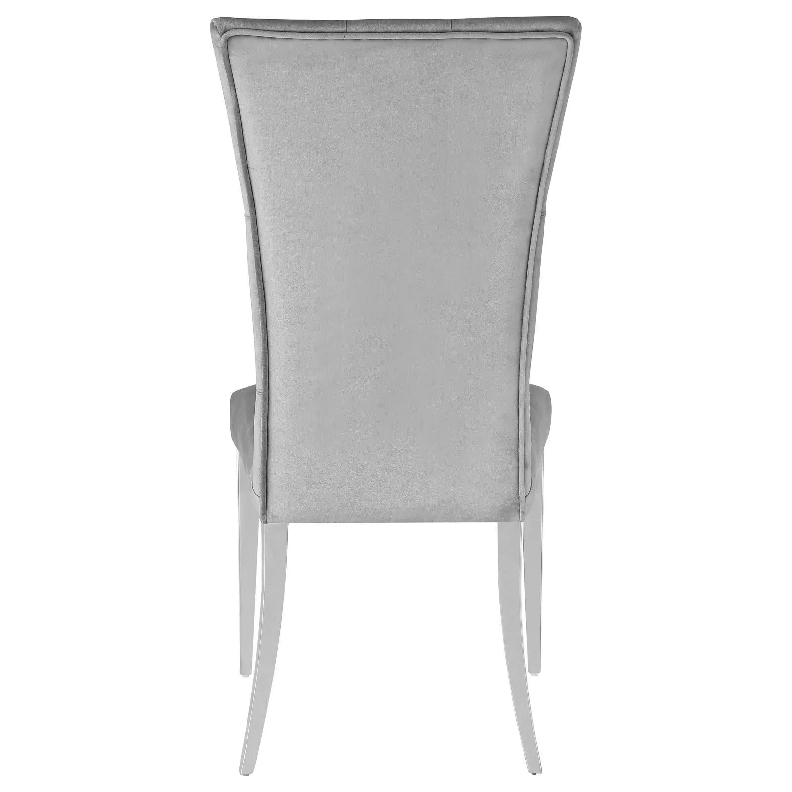 Kerwin Gray/Chrome Tufted Upholstered Side Chair, Set of 2 - Image 5