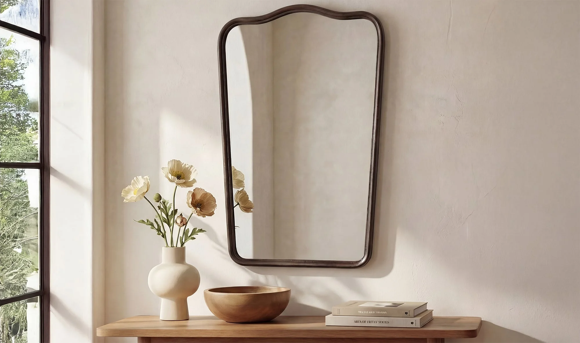 Keyes Mirror Blackened Bronze Cast Aluminum - Image 2