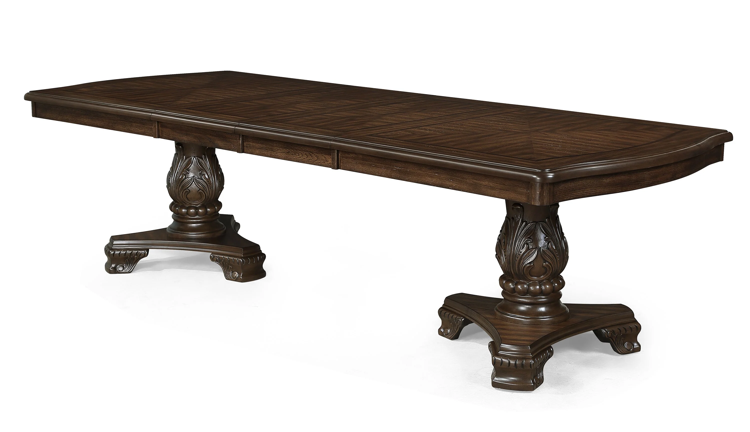 Kiera Coffee Brown Formal Extendable Dining Set - Image 6