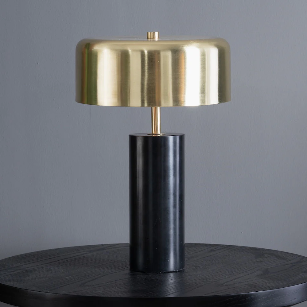 Kinetic Table Lamp - Gold outer and White inner - Image 2